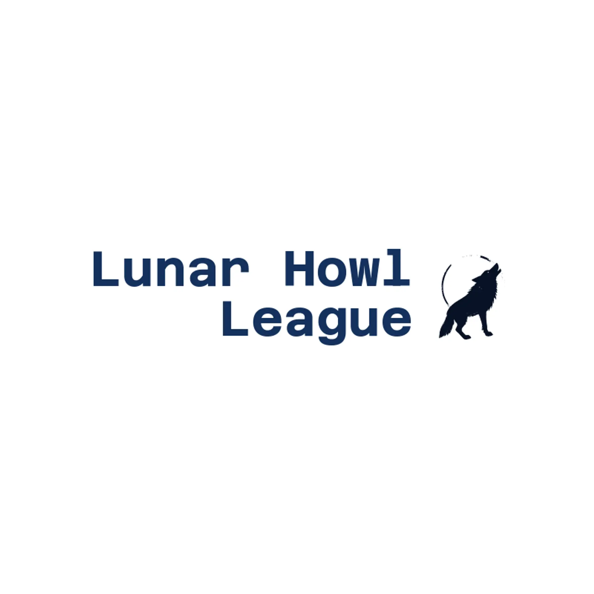 Lunar Howl League logo for wolf