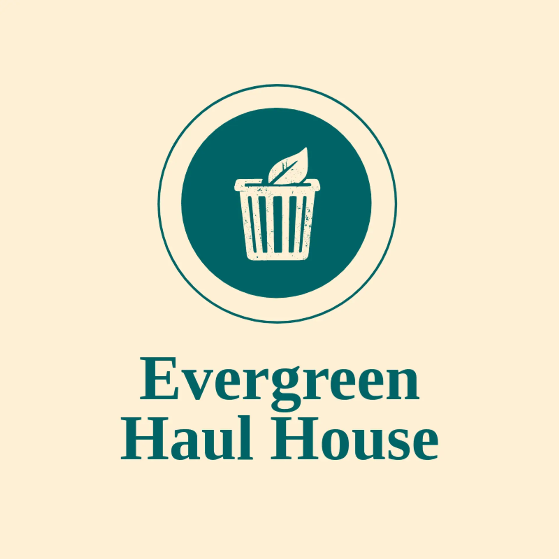 Evergreen Haul House logo for trash