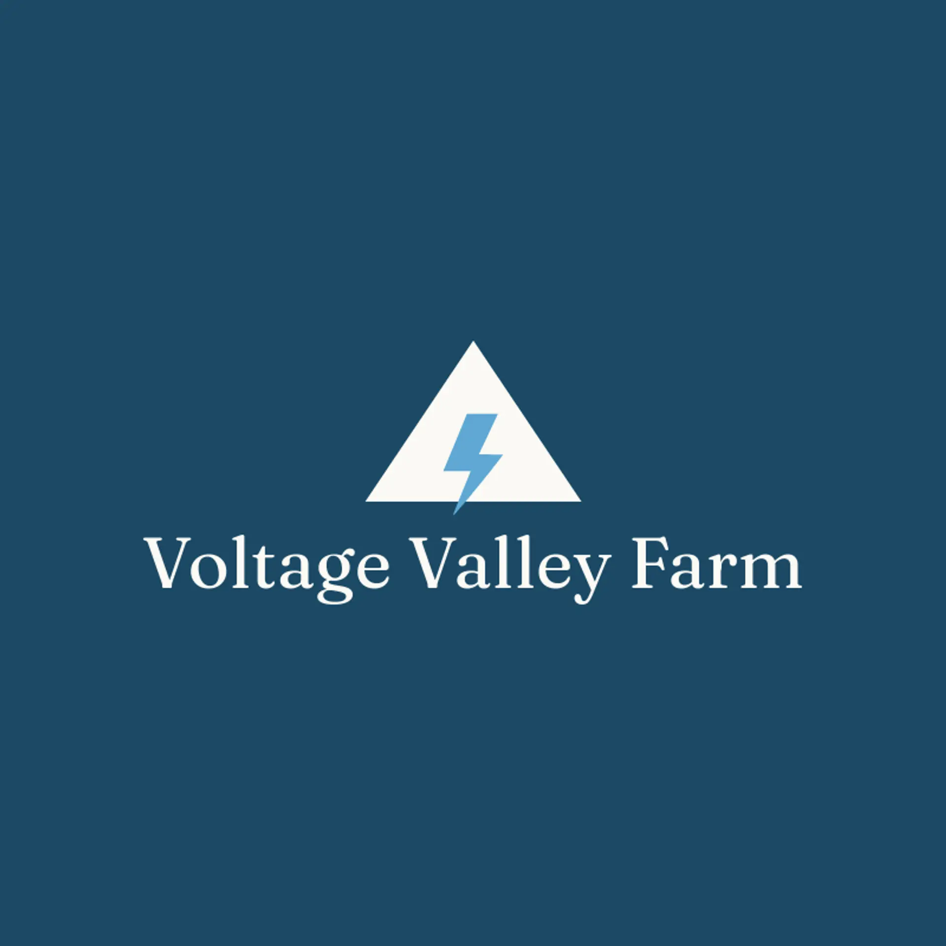 Voltage Valley Farm logo for lightning