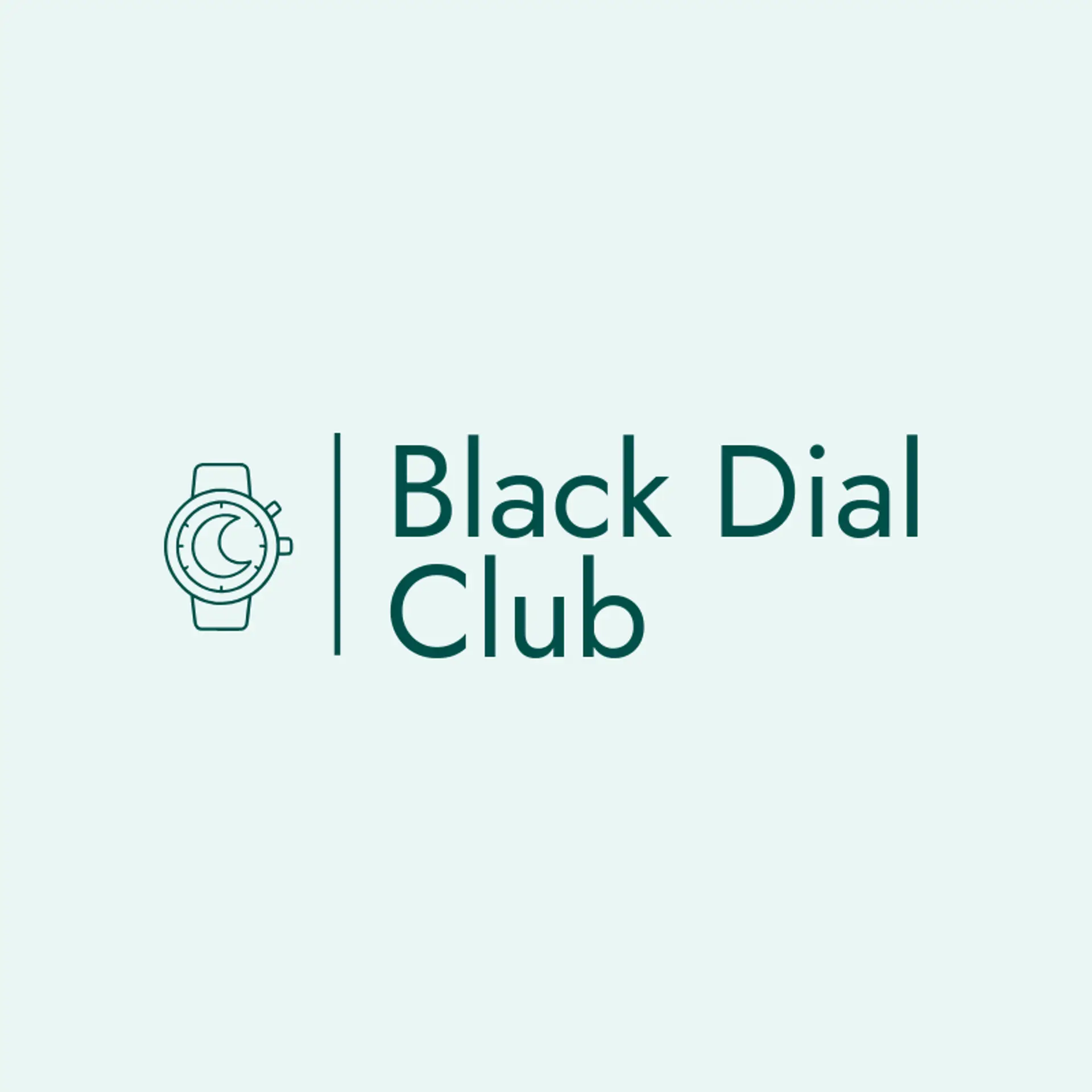 Black Dial Club logo for watch