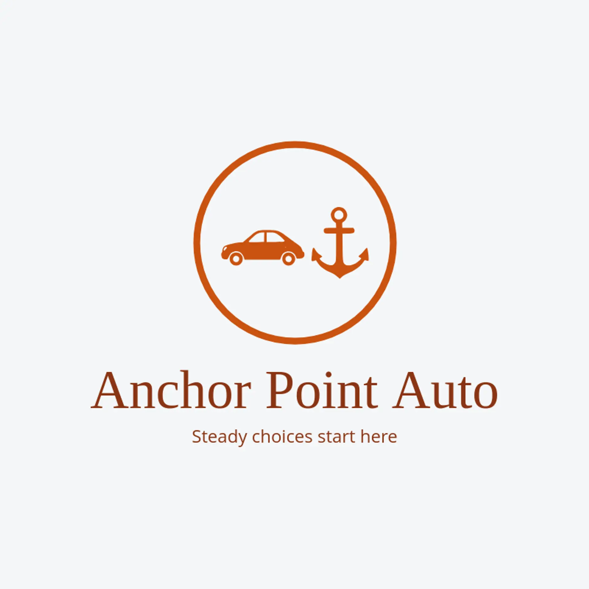 Anchor Point Auto logo for car dealer