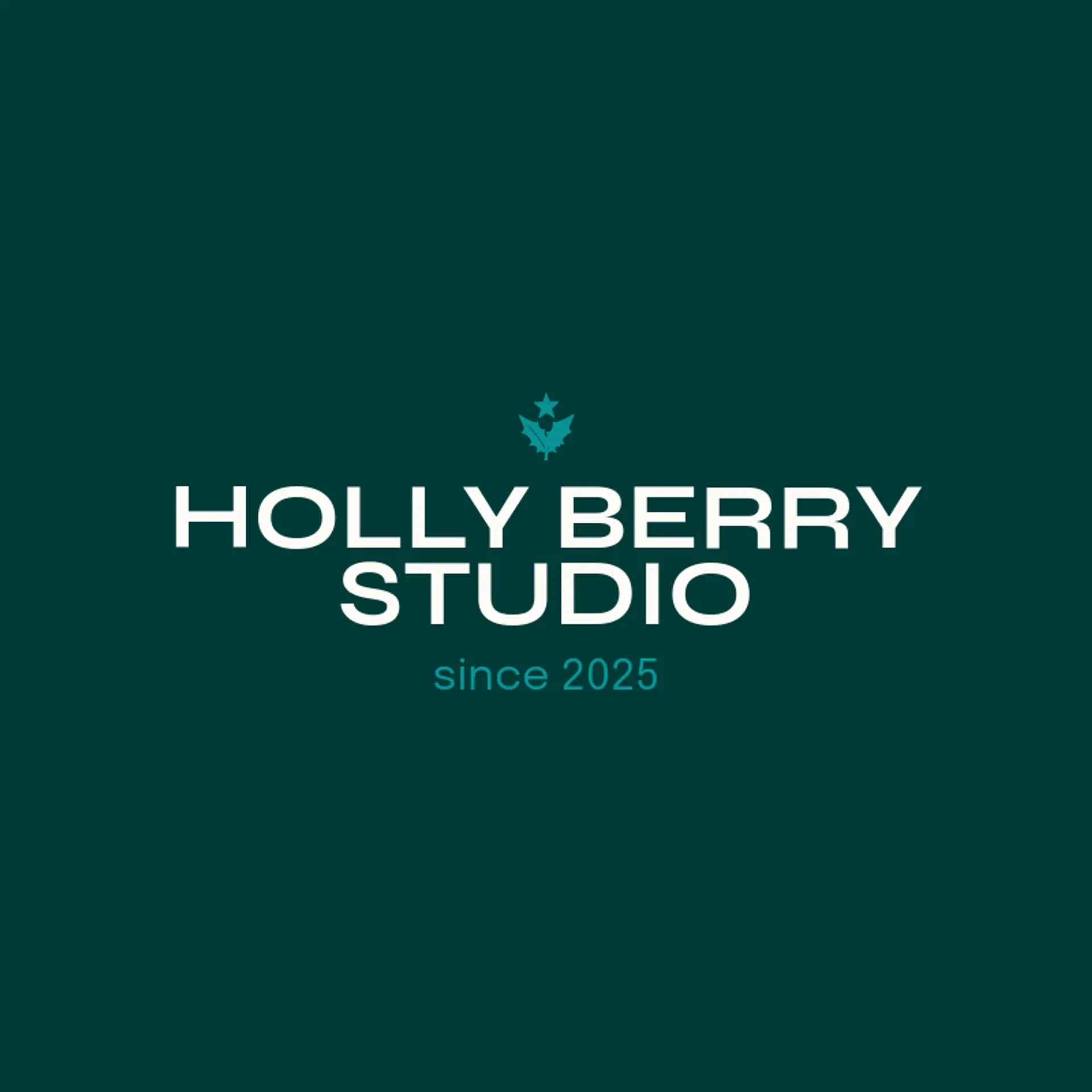 Holly Berry Studio logo for christmas