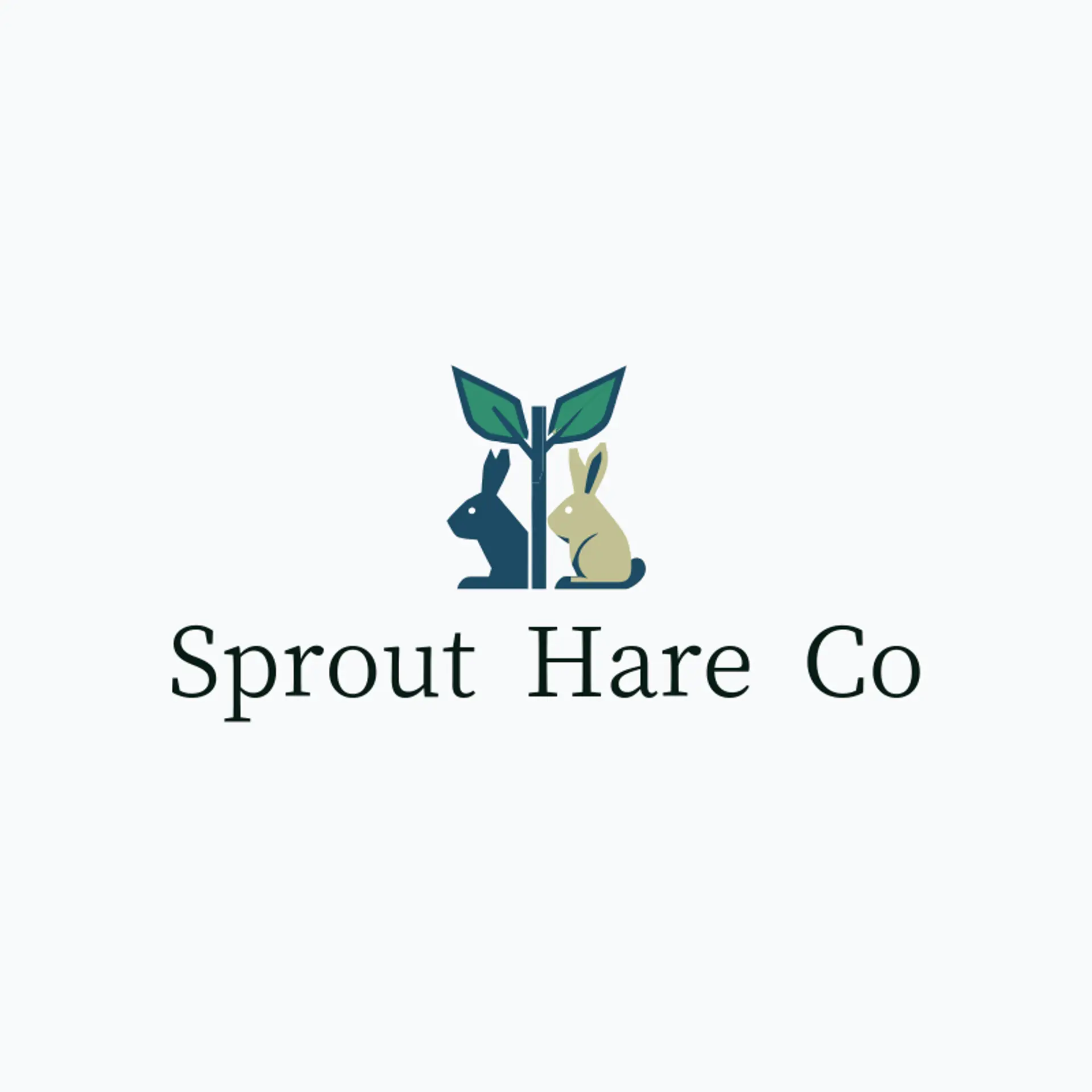 Sprout Hare Co logo for rabbit