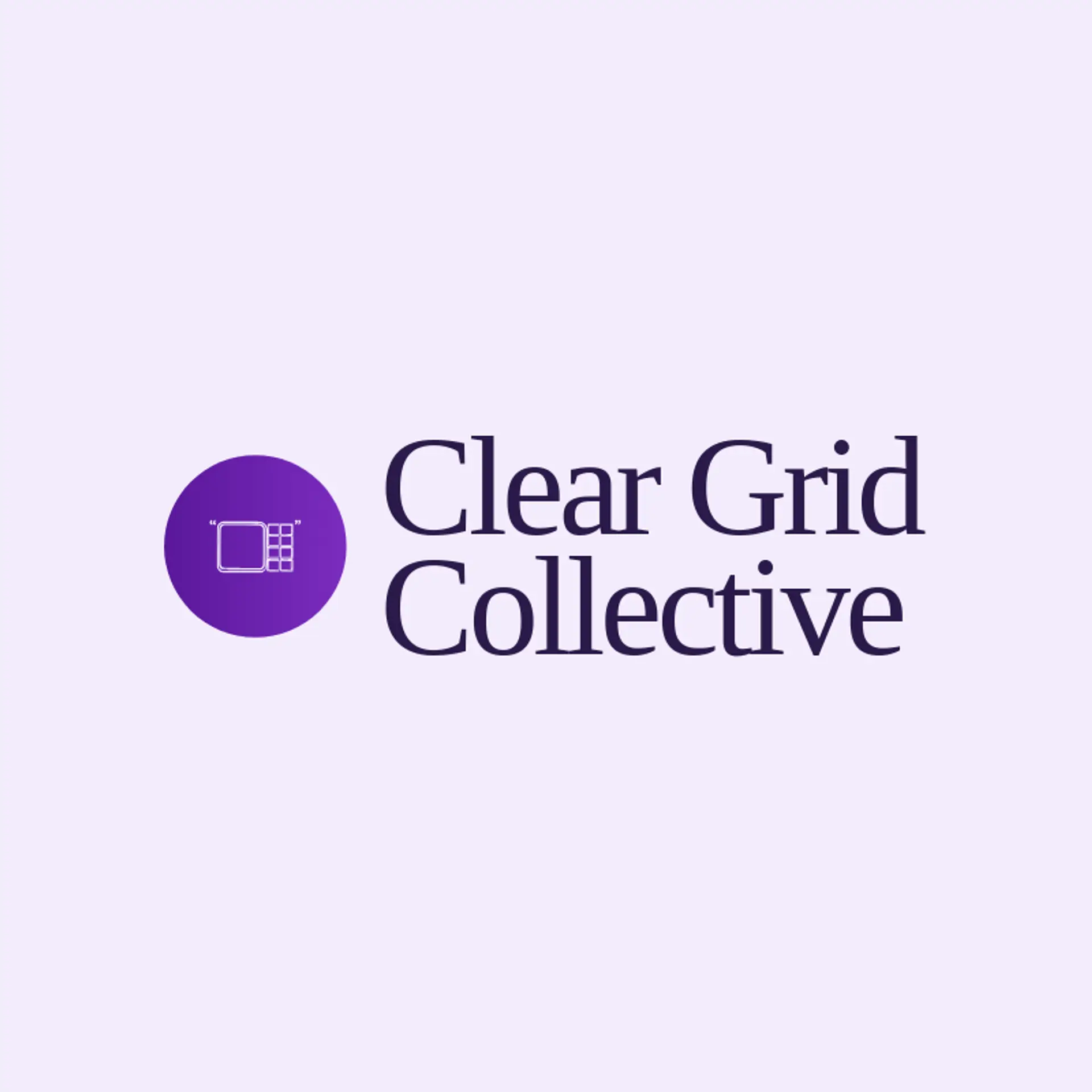 Clear Grid Collective logo for rectangle