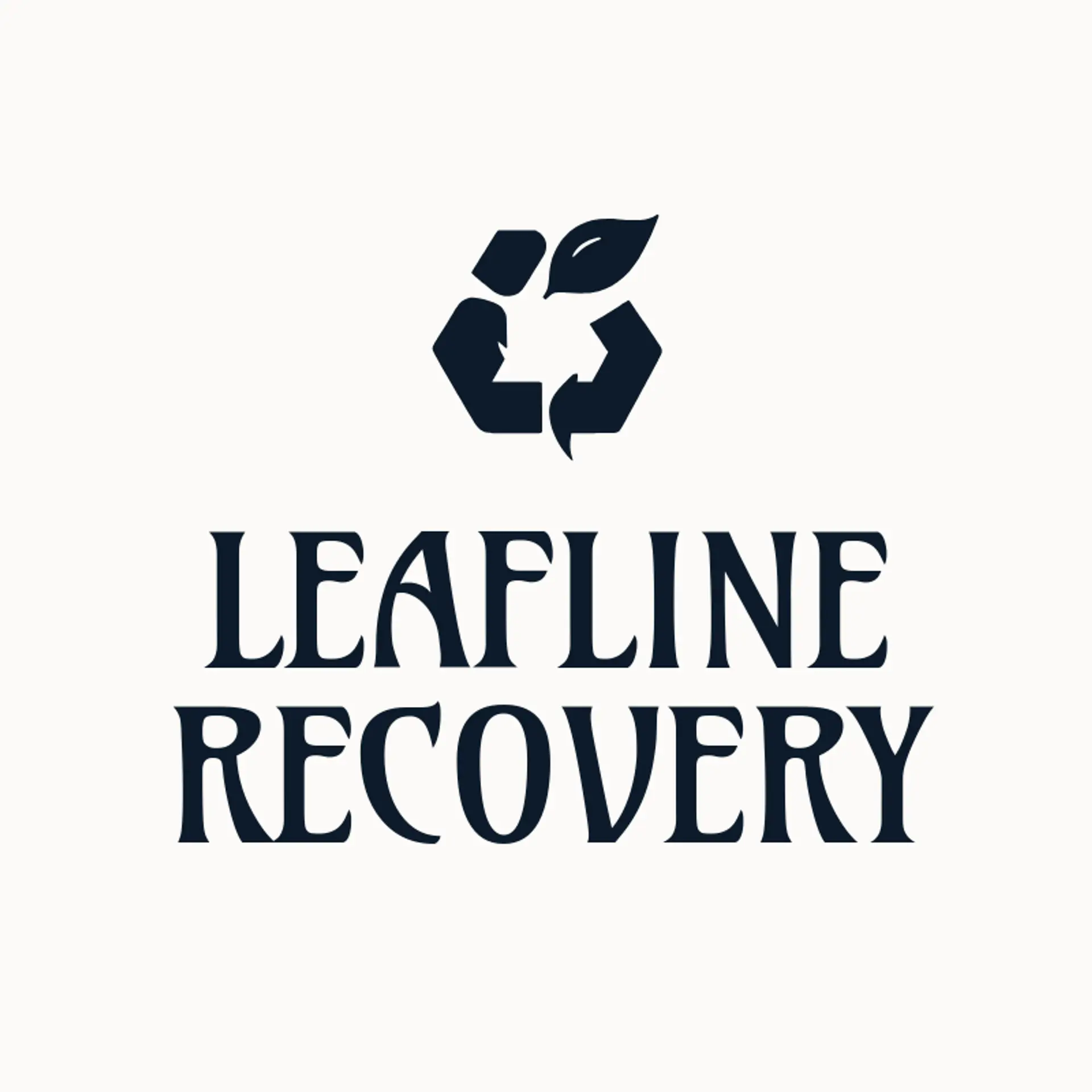 Leafline Recovery logo for recycle