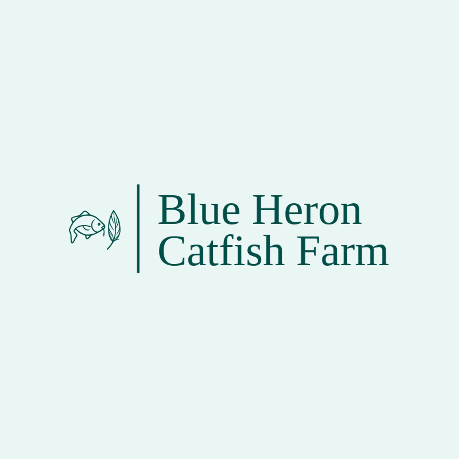 Blue Heron Catfish Farm logo for catfish