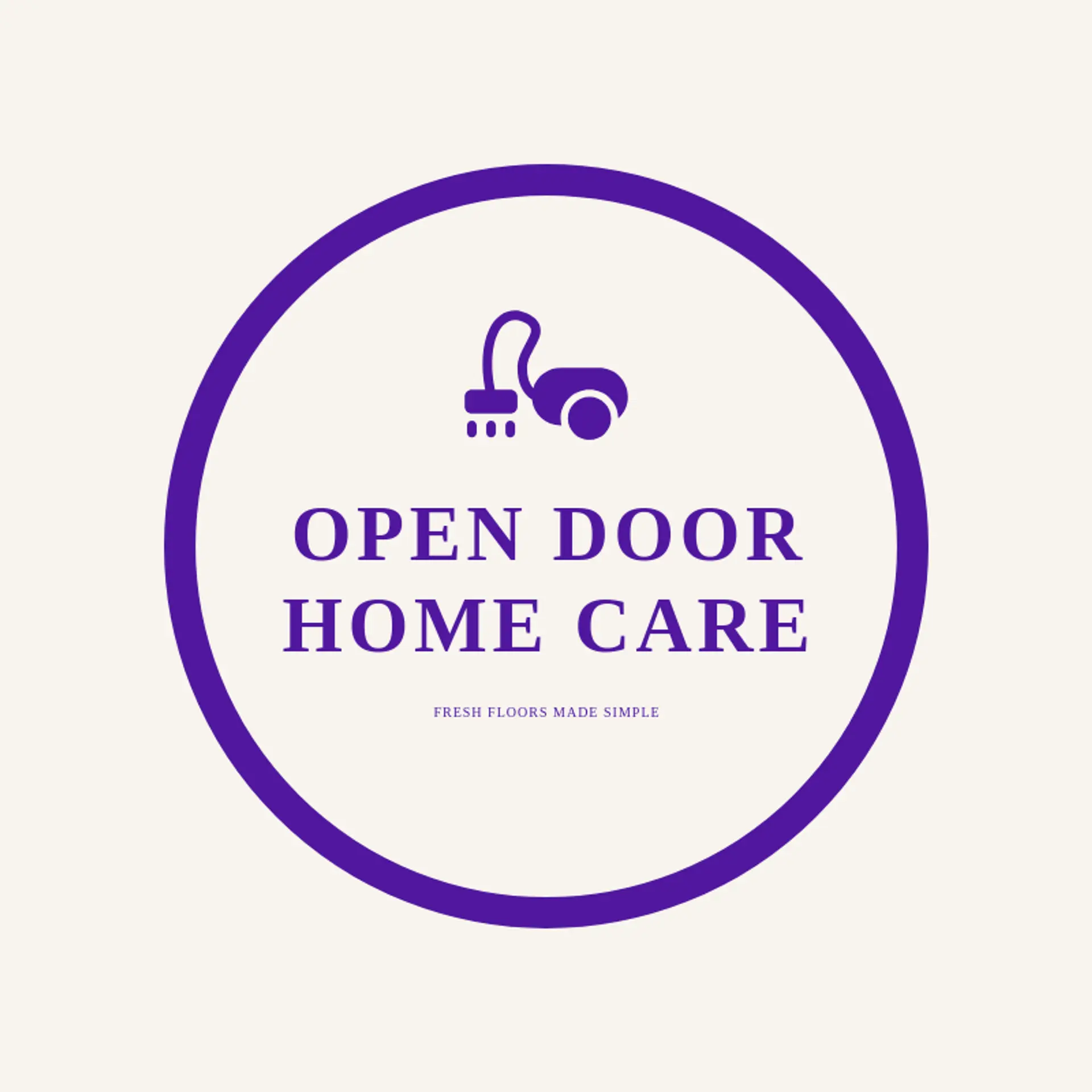 Open Door Home Care logo for hoover