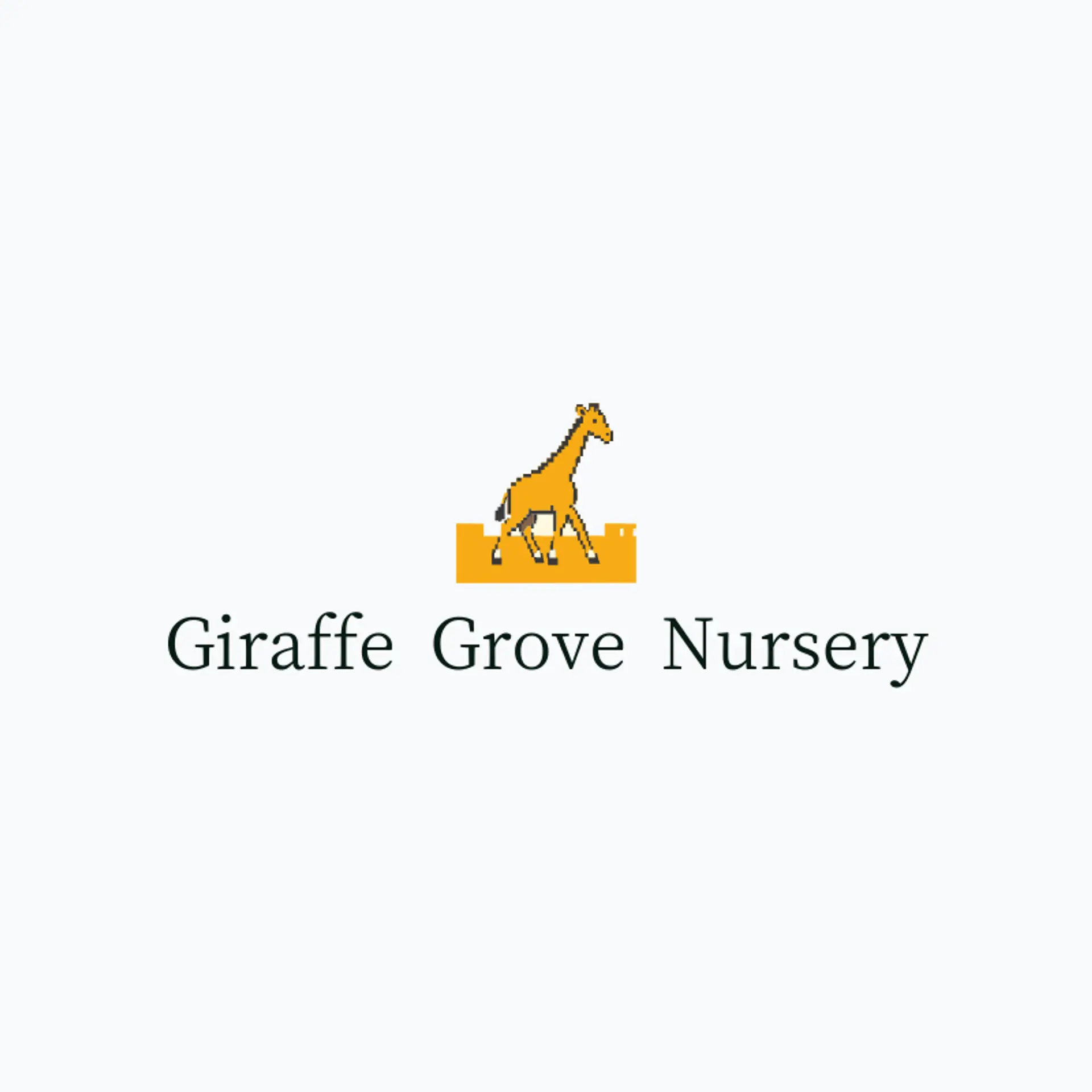 Giraffe Grove Nursery logo for giraffe