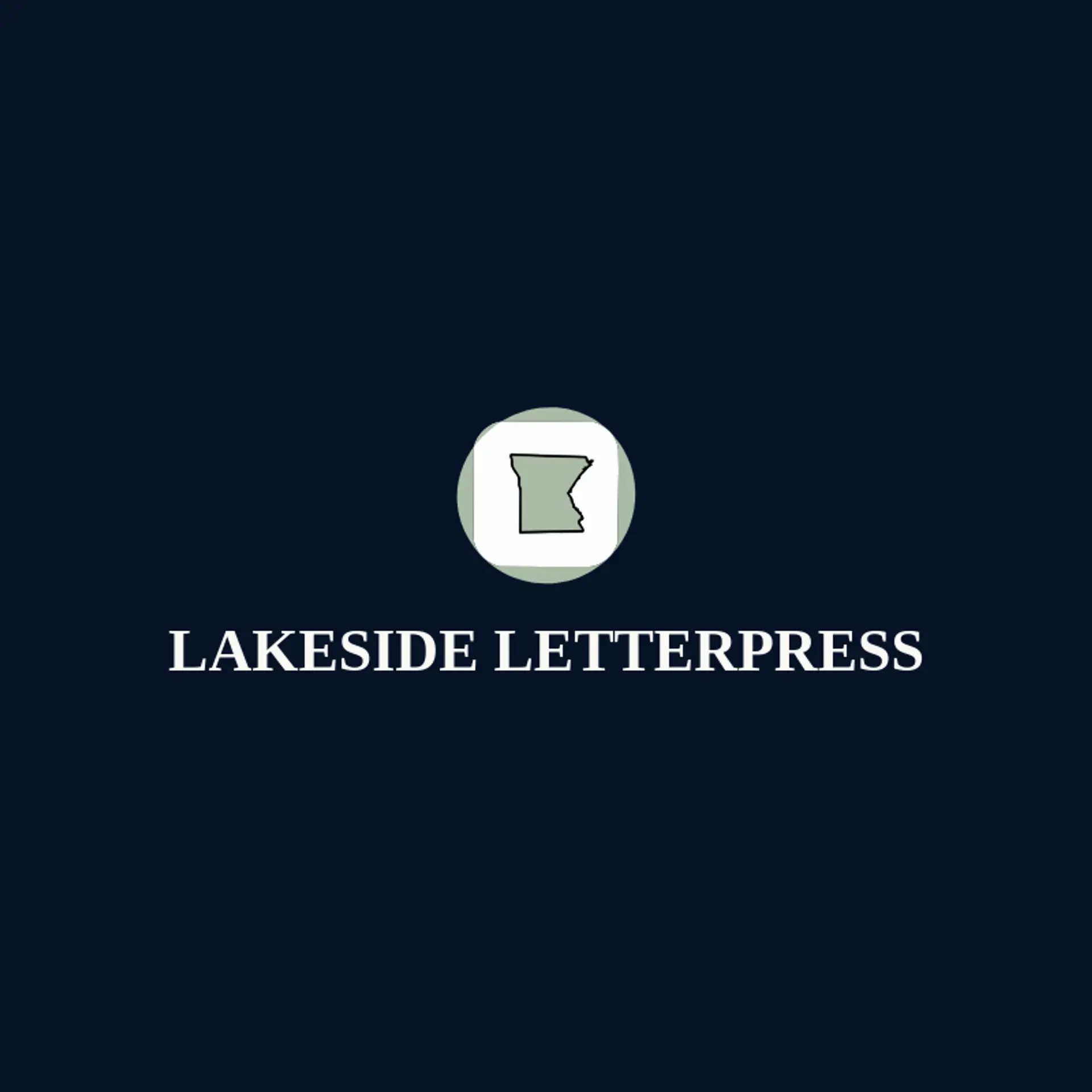 Lakeside Letterpress logo for minnesota
