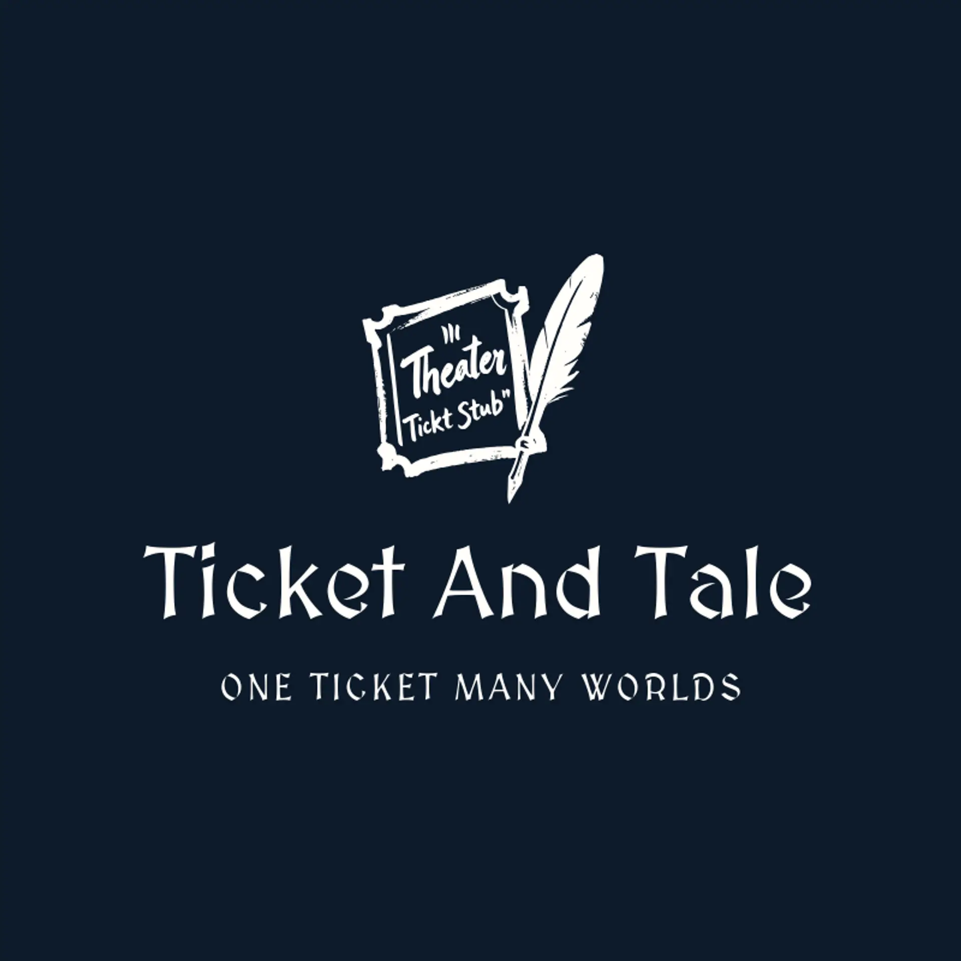 Ticket and Tale logo for theater