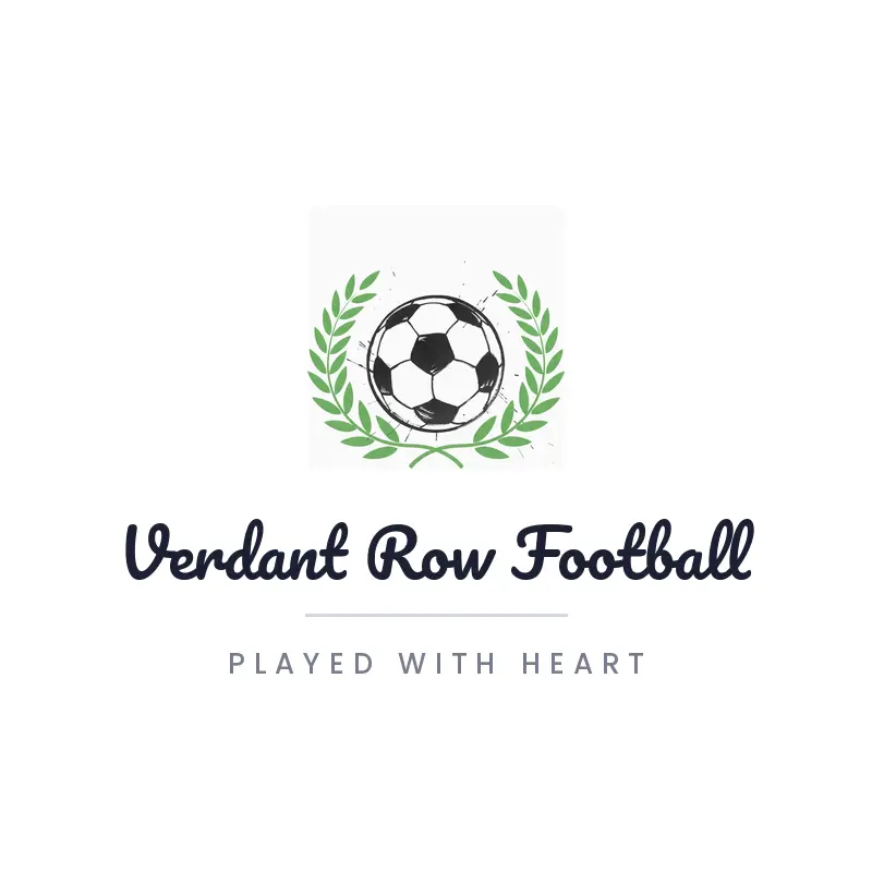 Laurel leaf soccer team logo for Verdant Row Football