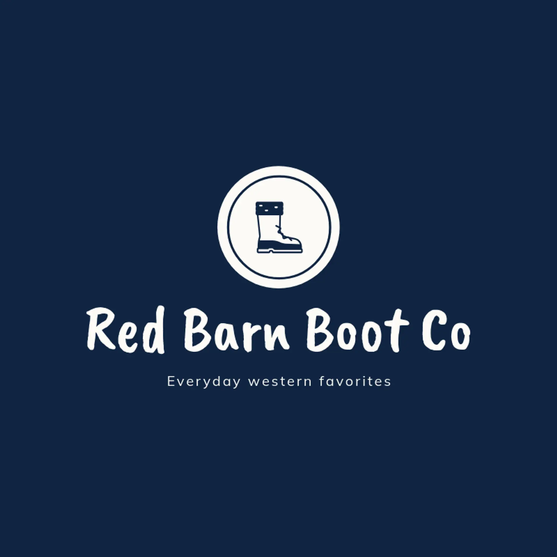 Red Barn Boot Co logo for boots