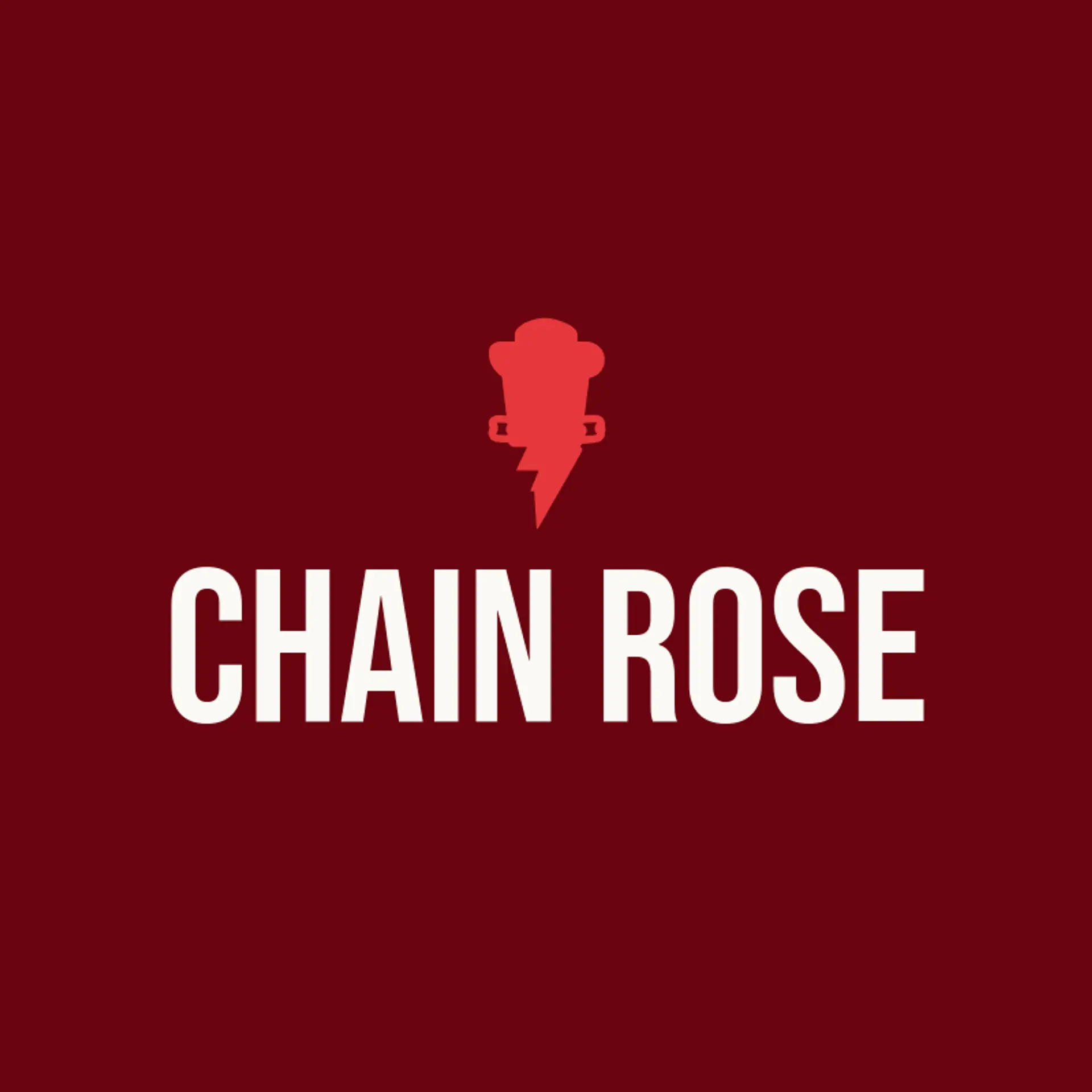 Chain Rose logo for metal band