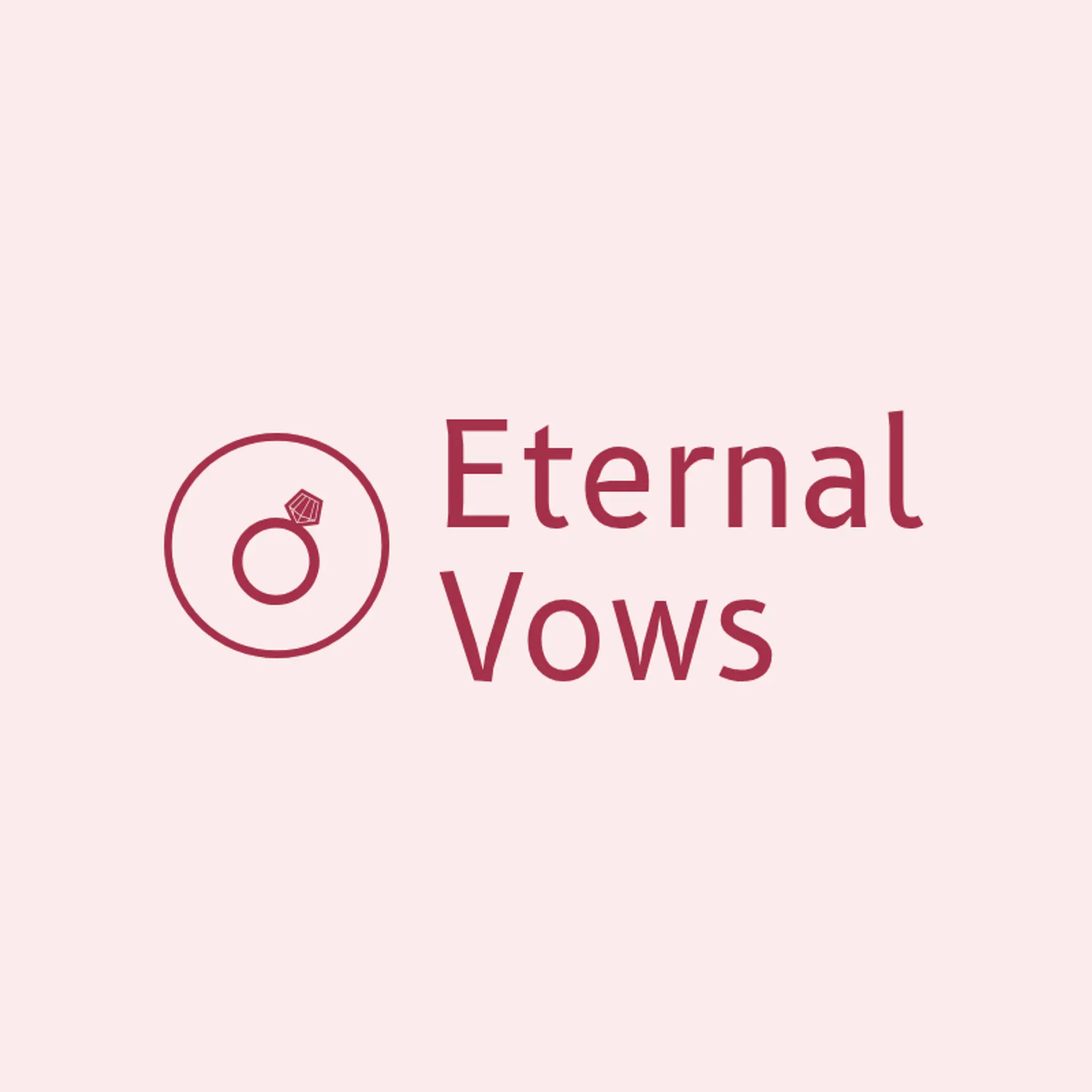 Eternal Vows logo for wedding