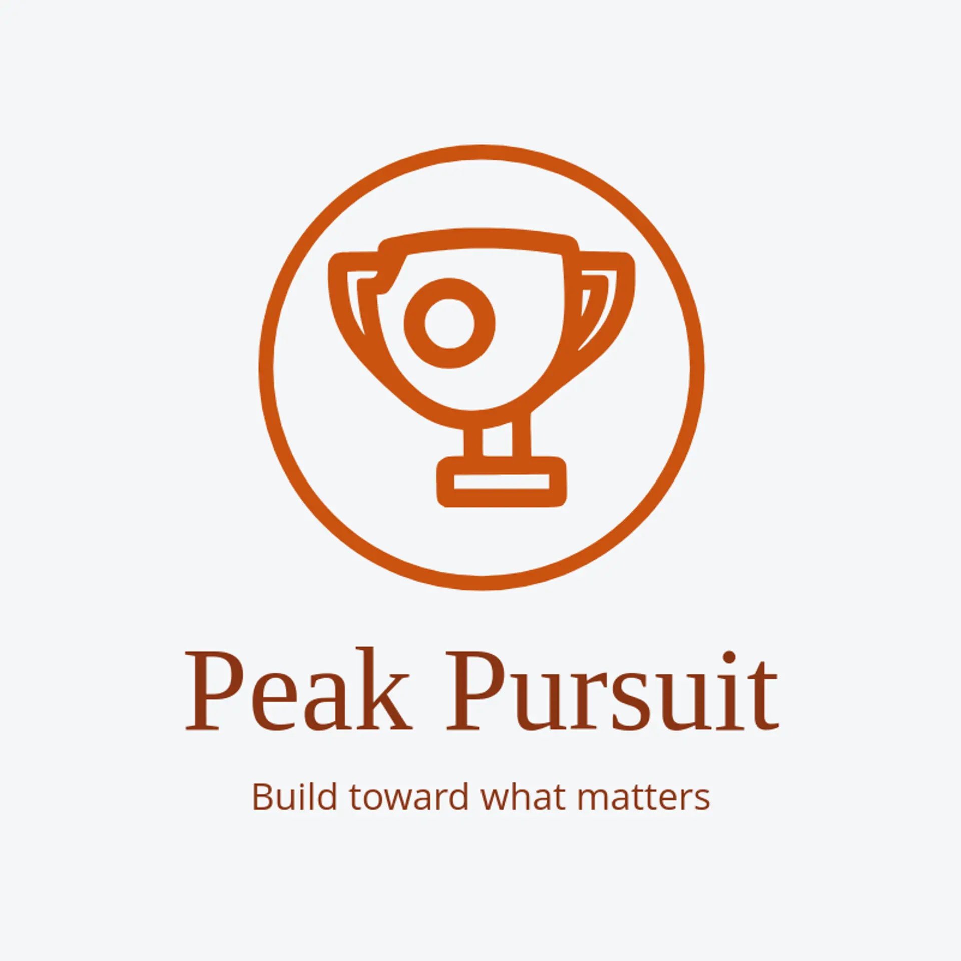 Peak Pursuit logo for goal