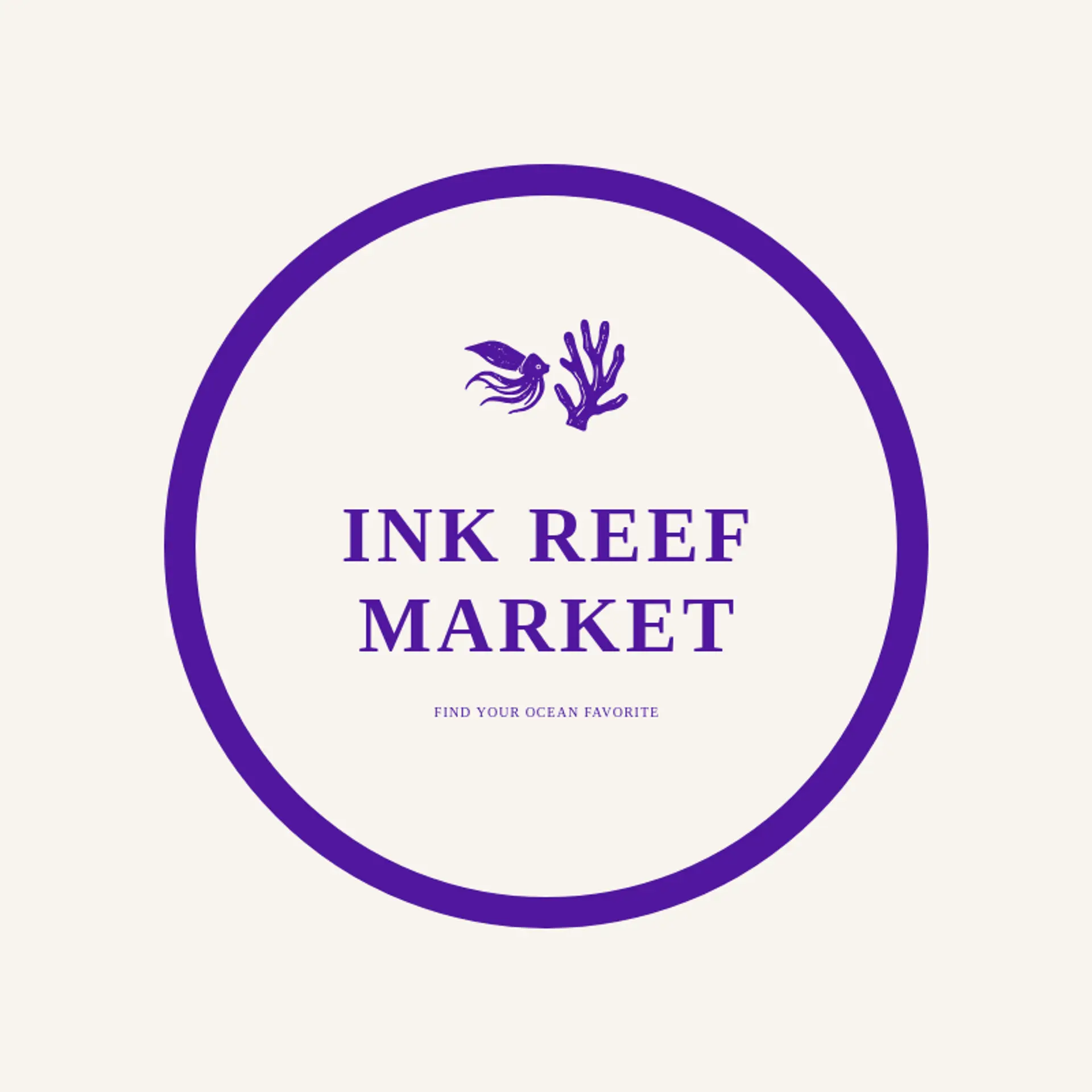 Ink Reef Market logo for squid