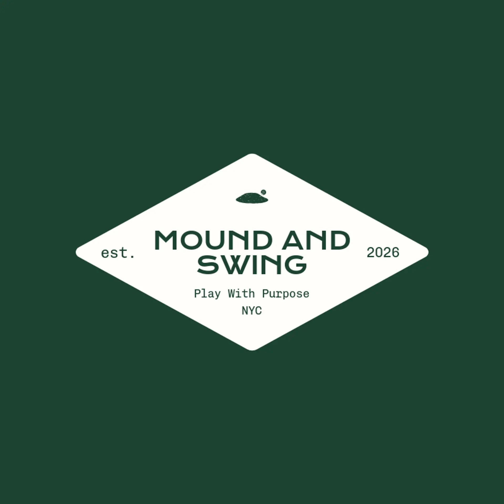Mound And Swing logo for wiffleball