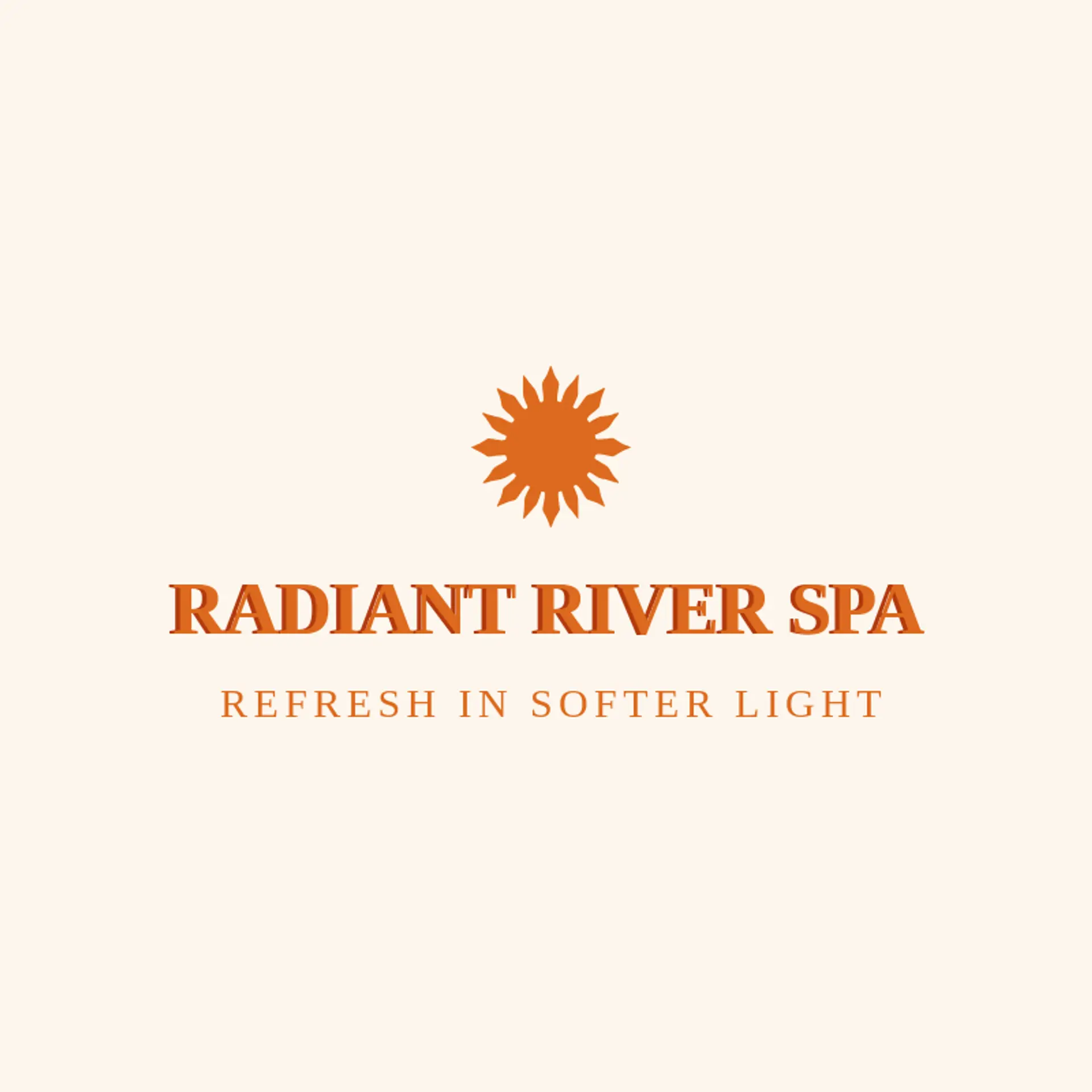 Radiant River Spa logo for rays