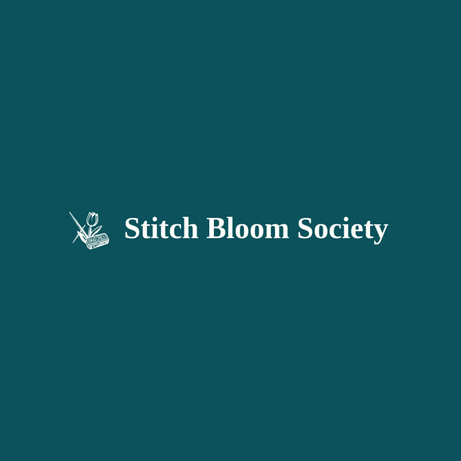 Stitch Bloom Society logo for sewing