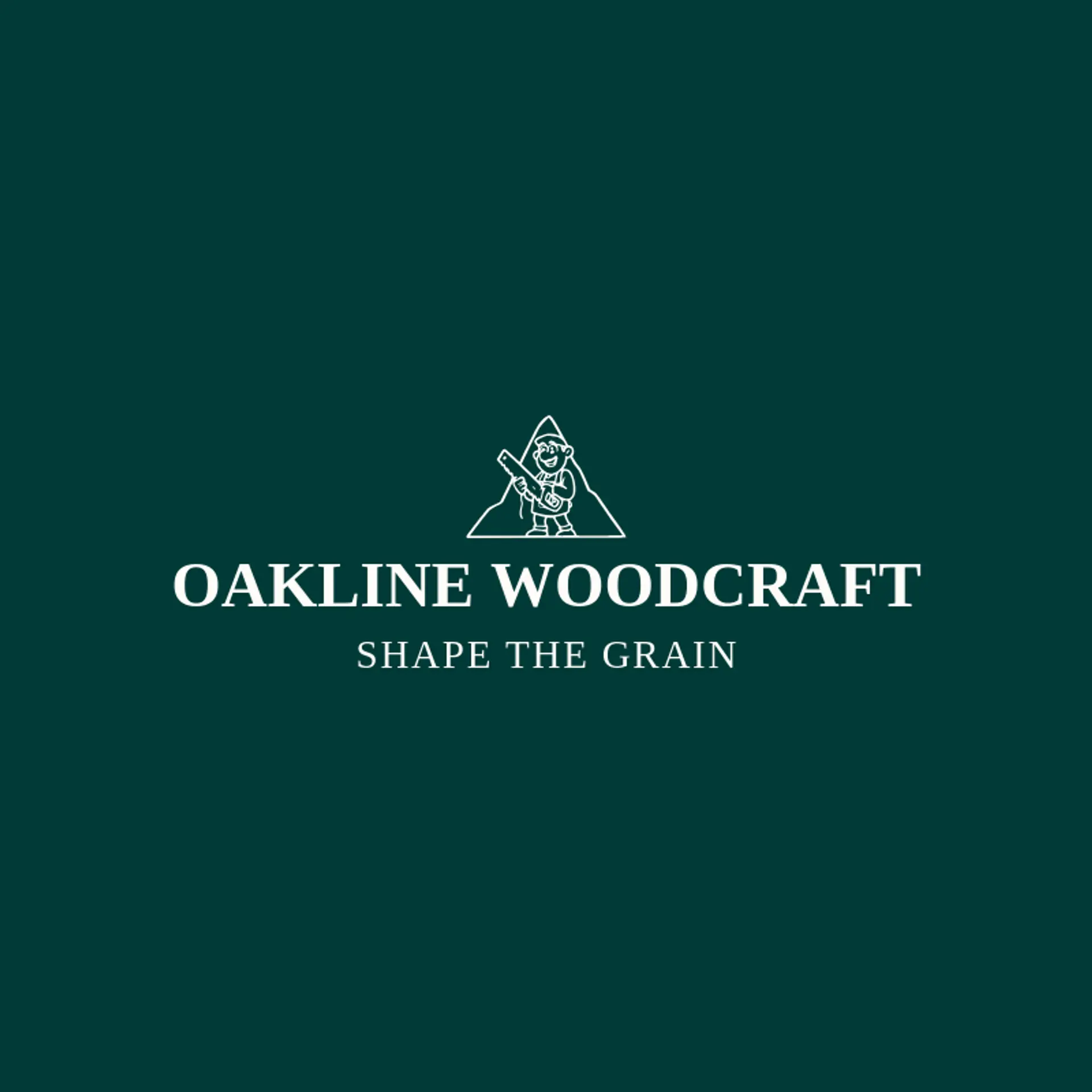 Oakline Woodcraft logo for carpenter