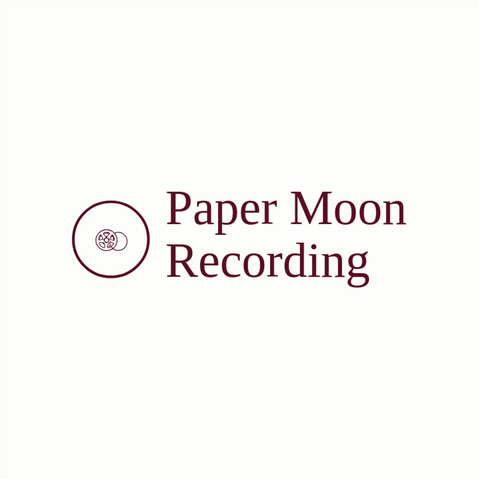 Paper Moon Recording logo for recording