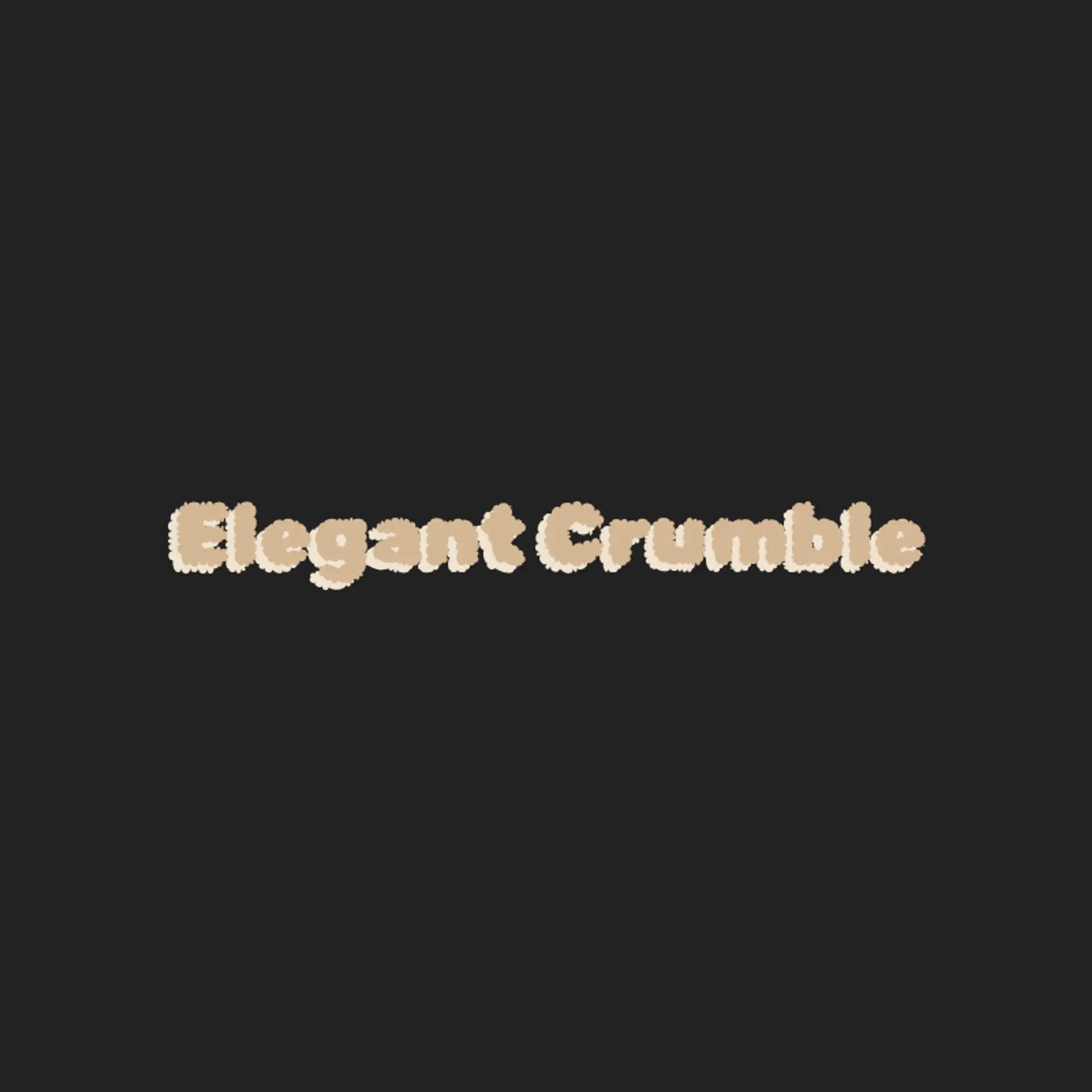 Elegant Crumble logo for elegant bakery