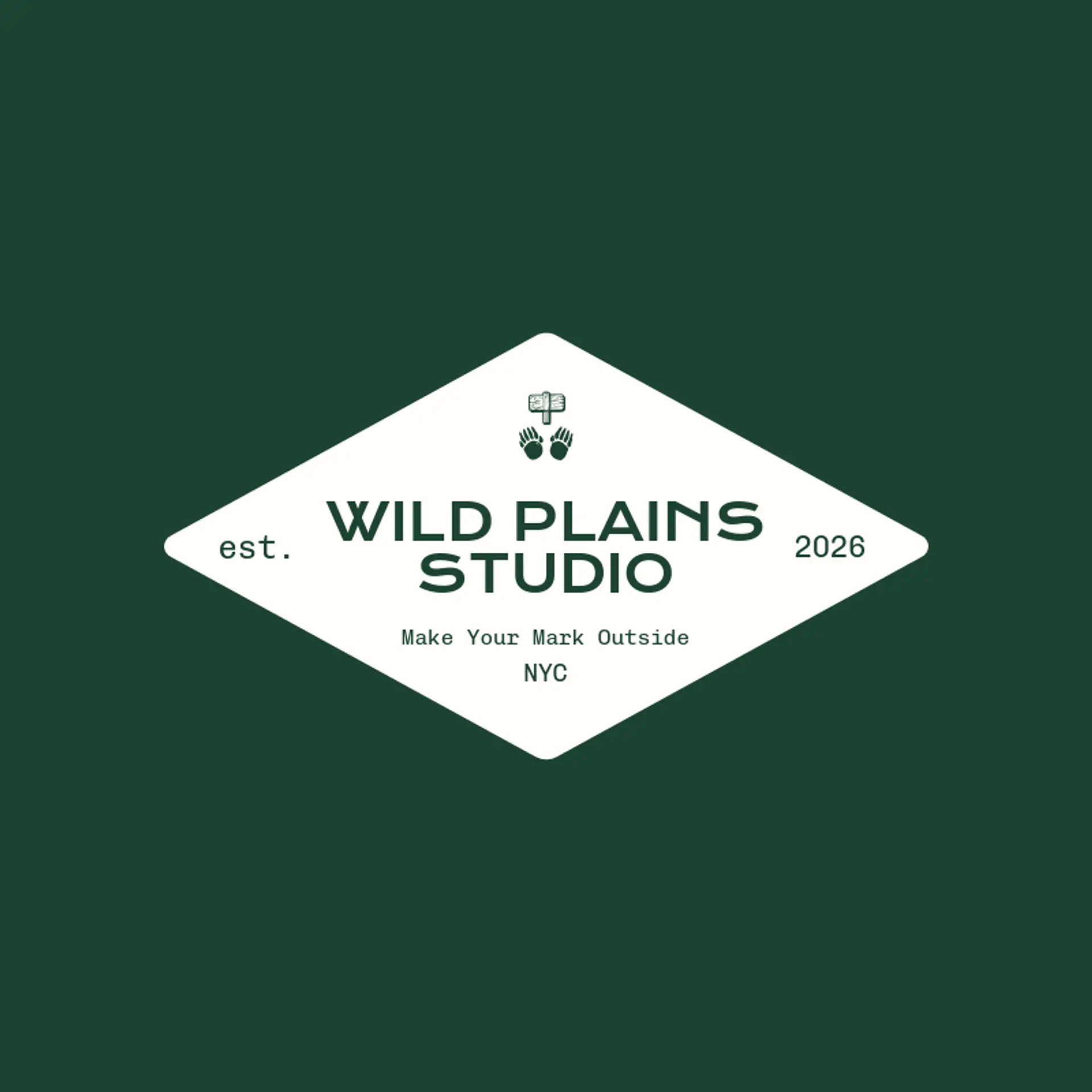 Wild Plains Studio logo for bison