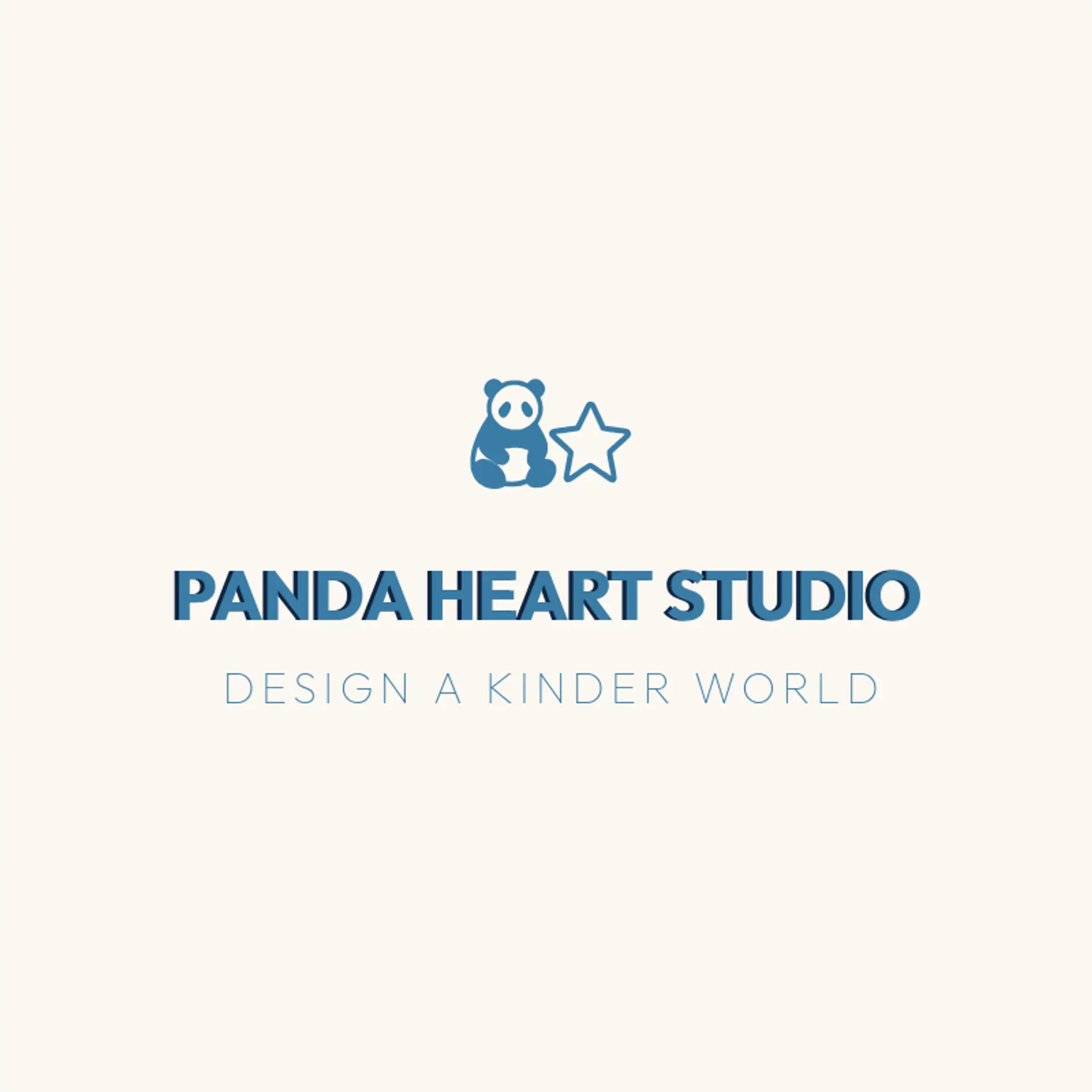 Panda Heart Studio logo for panda