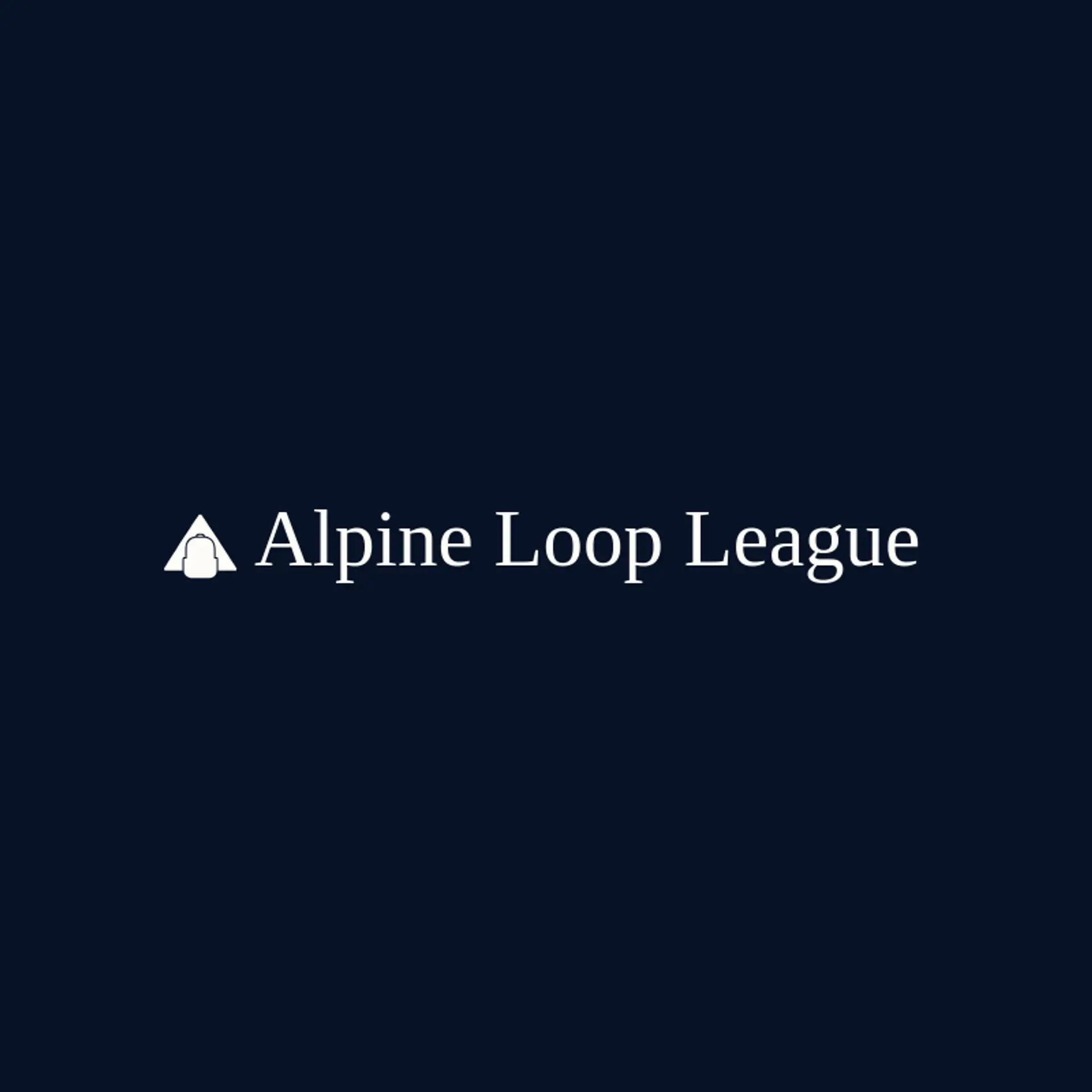 Alpine Loop League logo for backpack