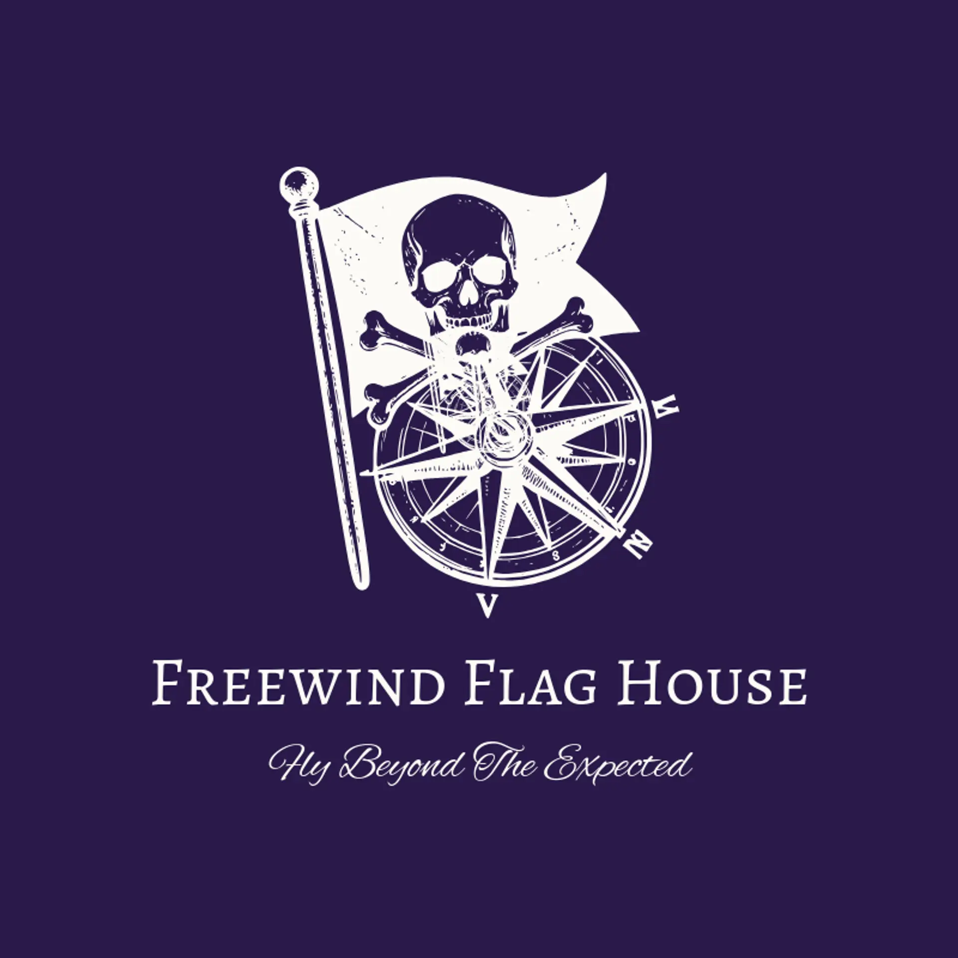 Freewind Flag House logo for pirate