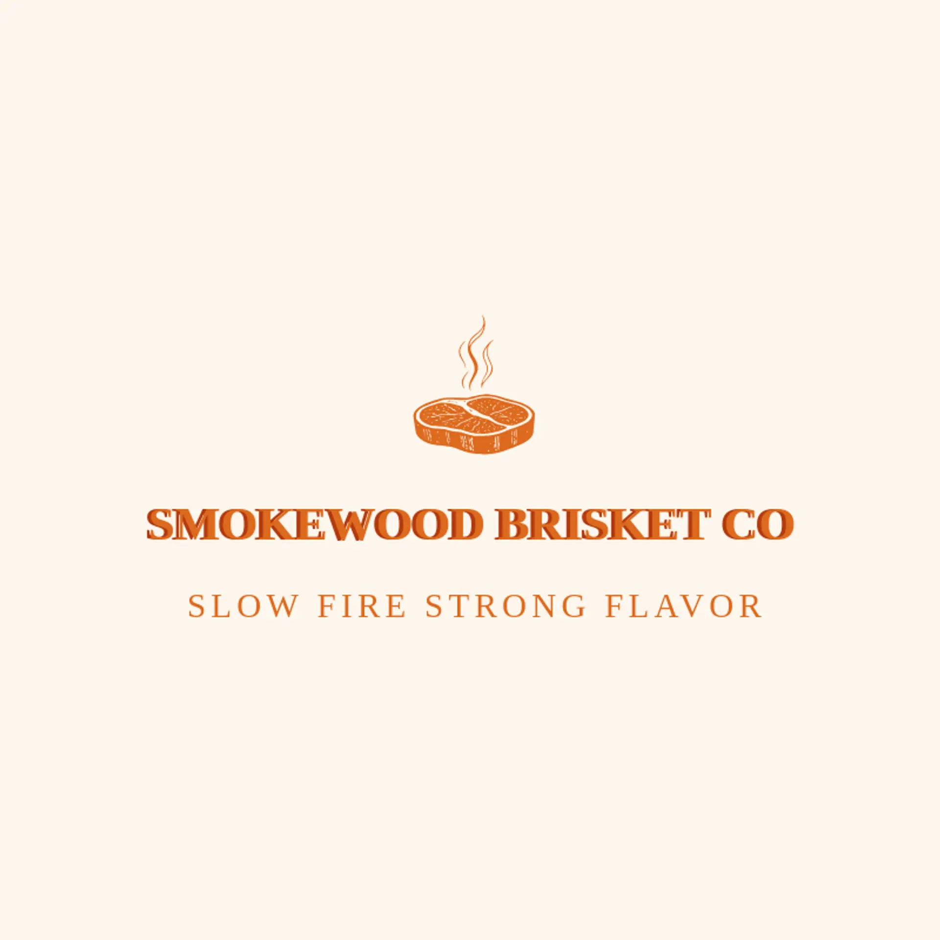 Smokewood Brisket Co logo for beef