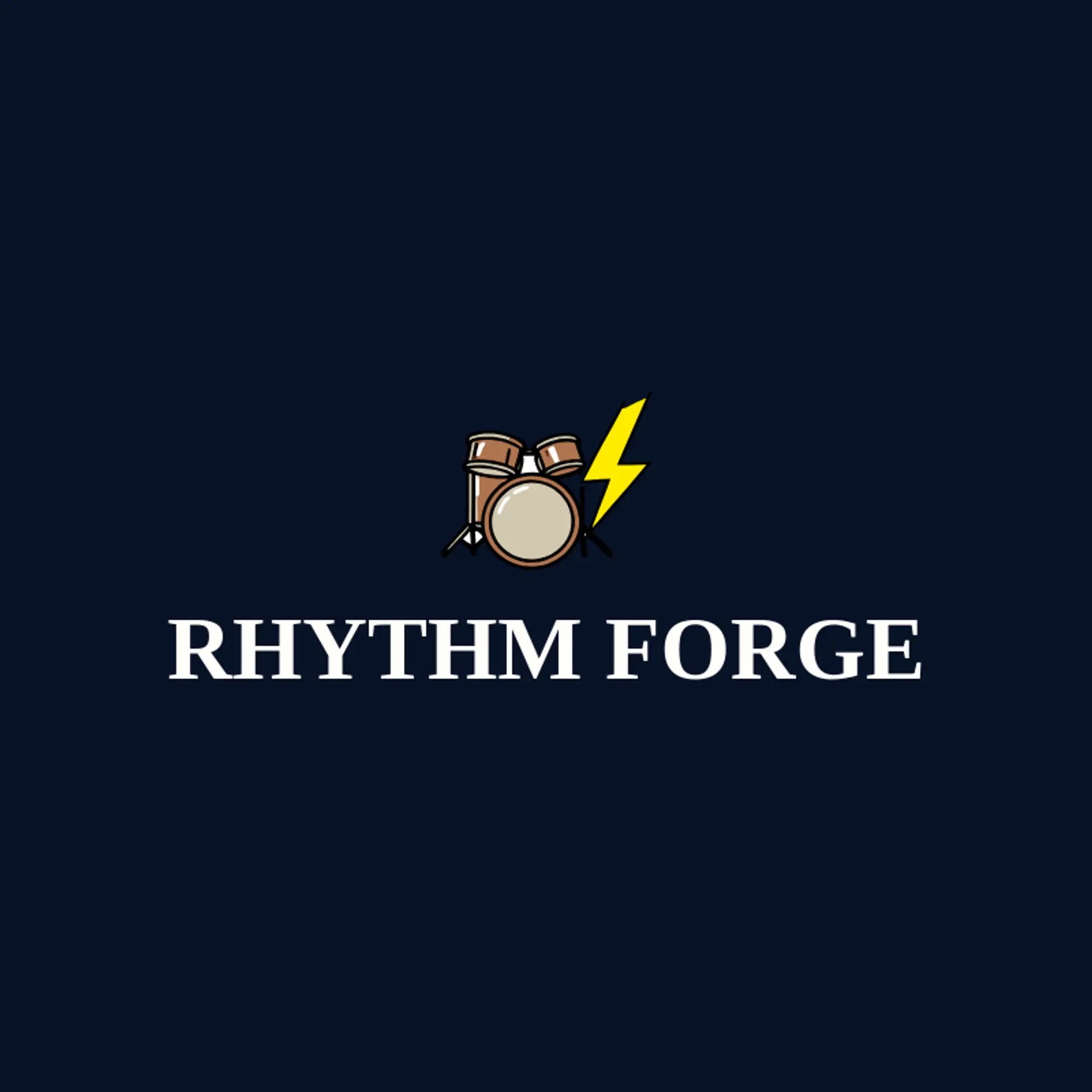 Rhythm Forge logo for drum