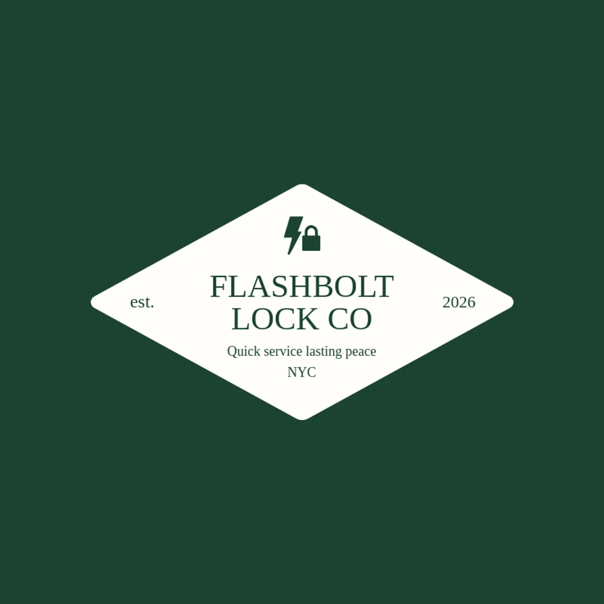 Flashbolt Lock Co logo for lock