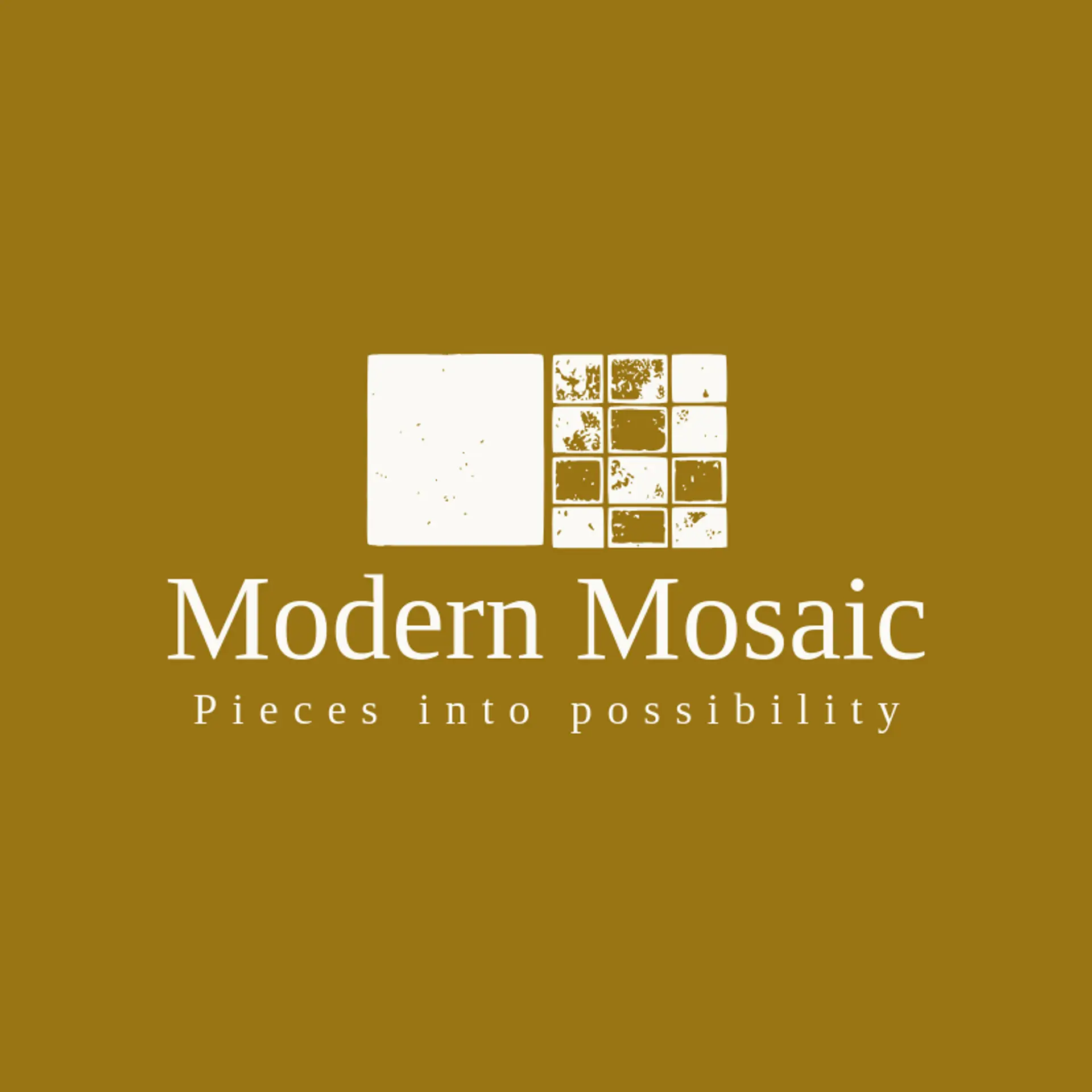 Modern Mosaic logo for geometry