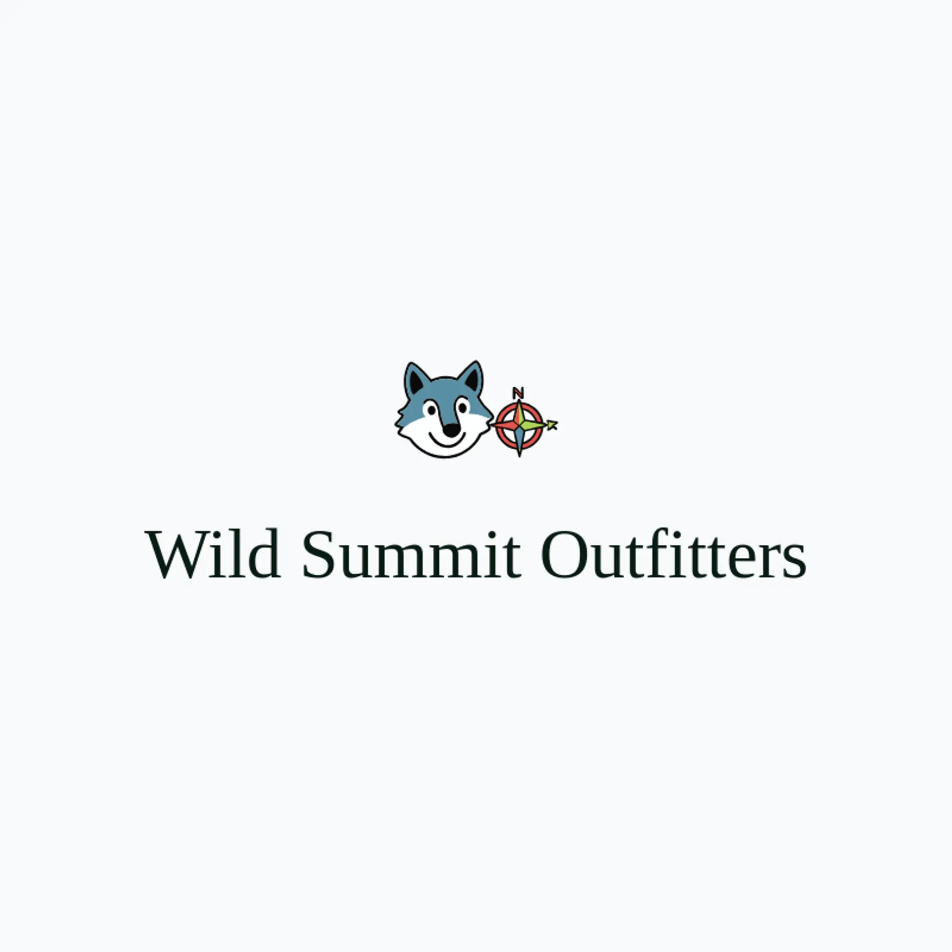 Wild Summit Outfitters logo for wolf head