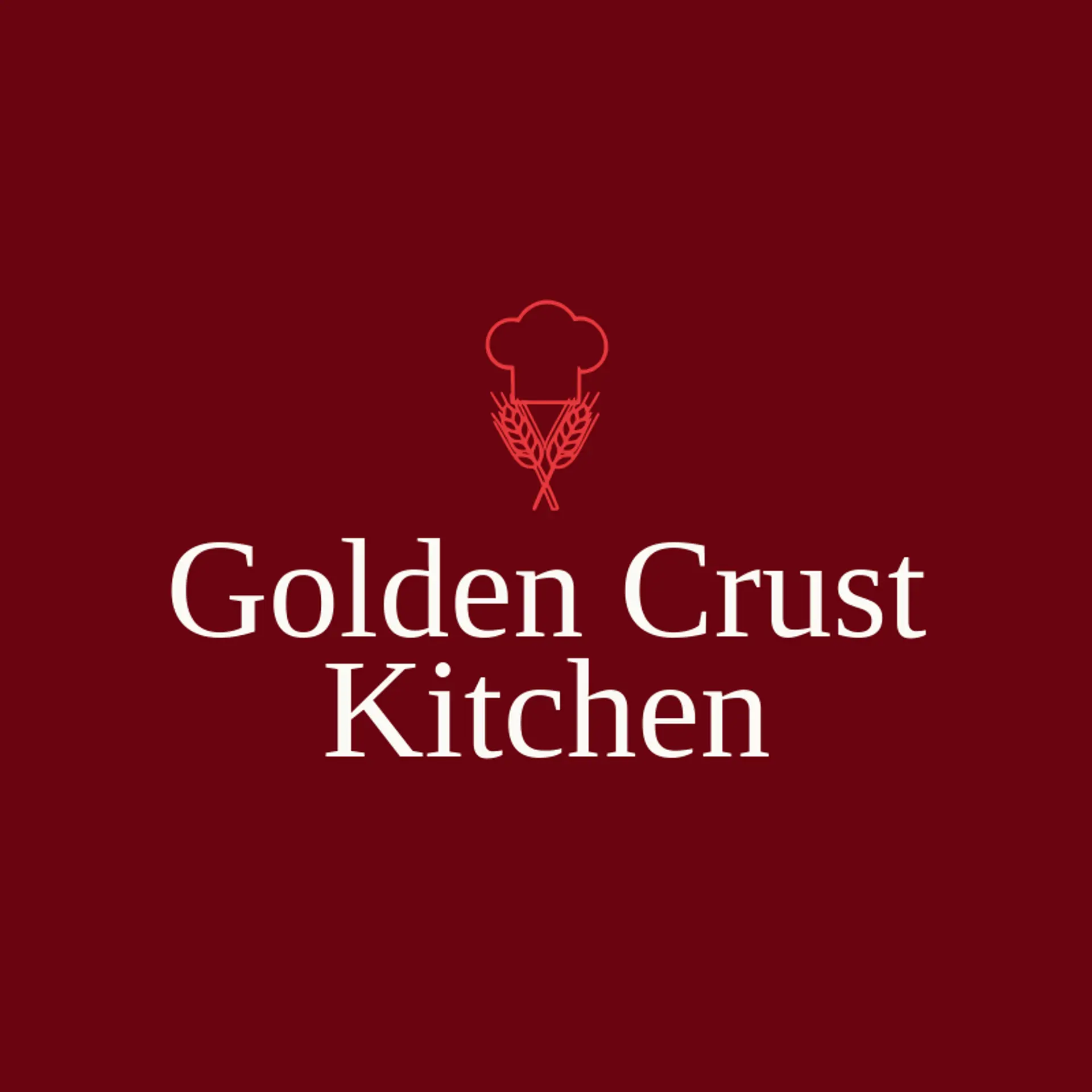 Golden Crust Kitchen logo for chef hat