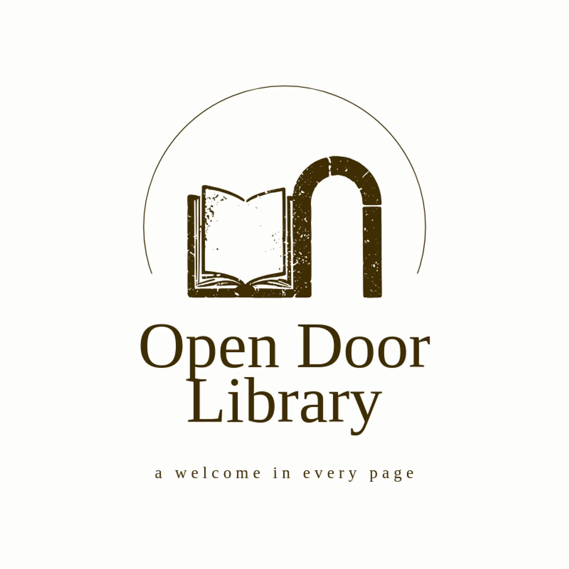 Open Door Library logo for library