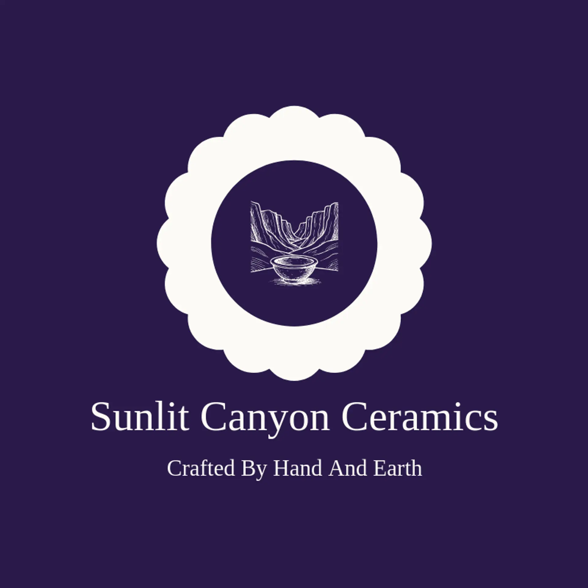 Sunlit Canyon Ceramics logo for Desert