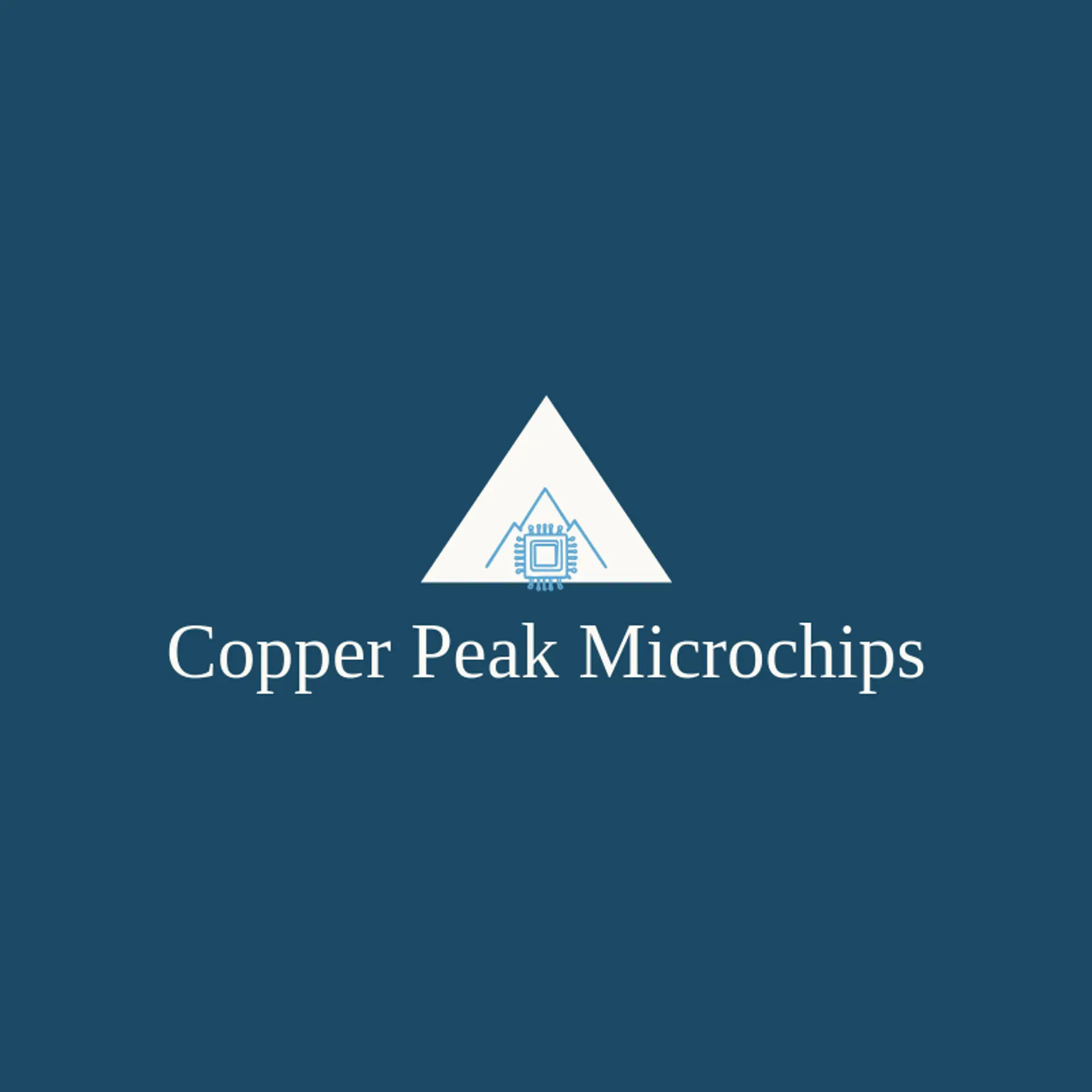 Copper Peak Microchips logo for chip