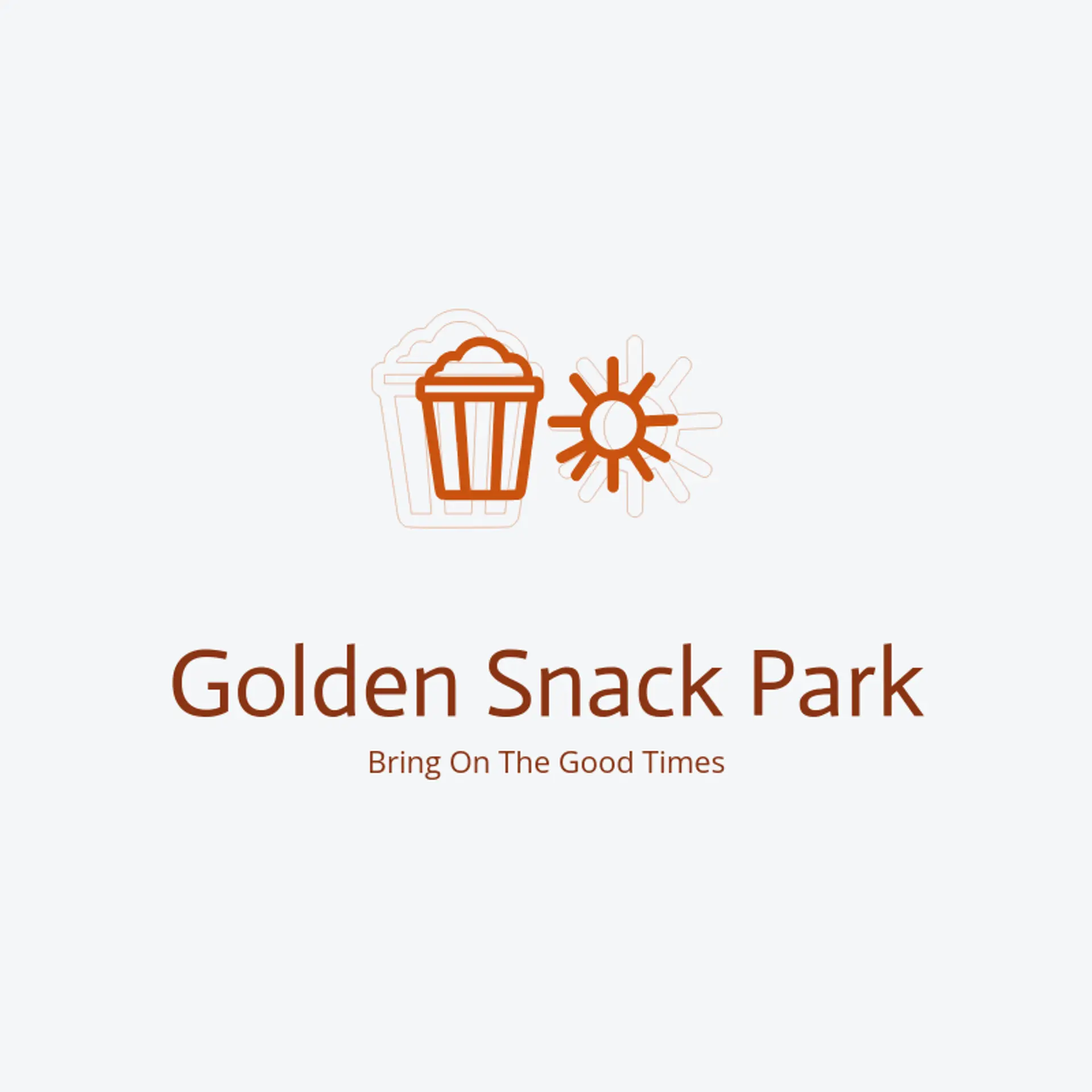 Golden Snack Park logo for theme park