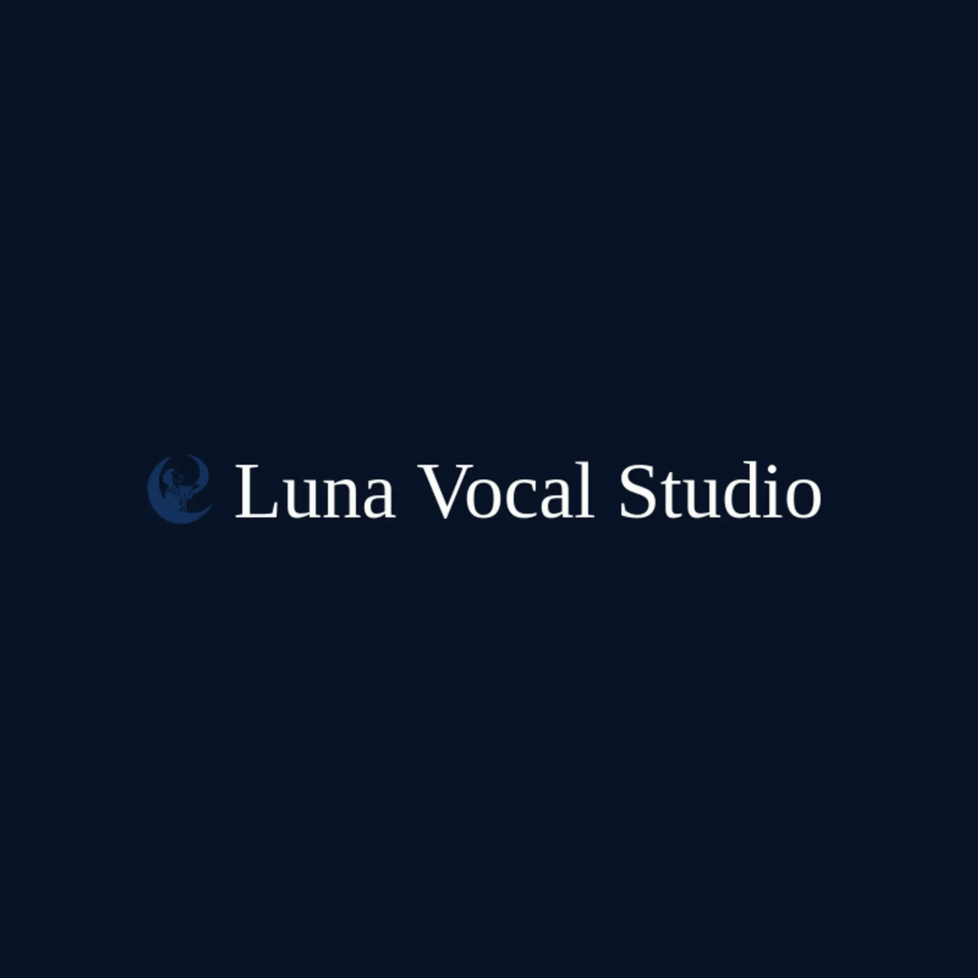 Luna Vocal Studio logo for singing