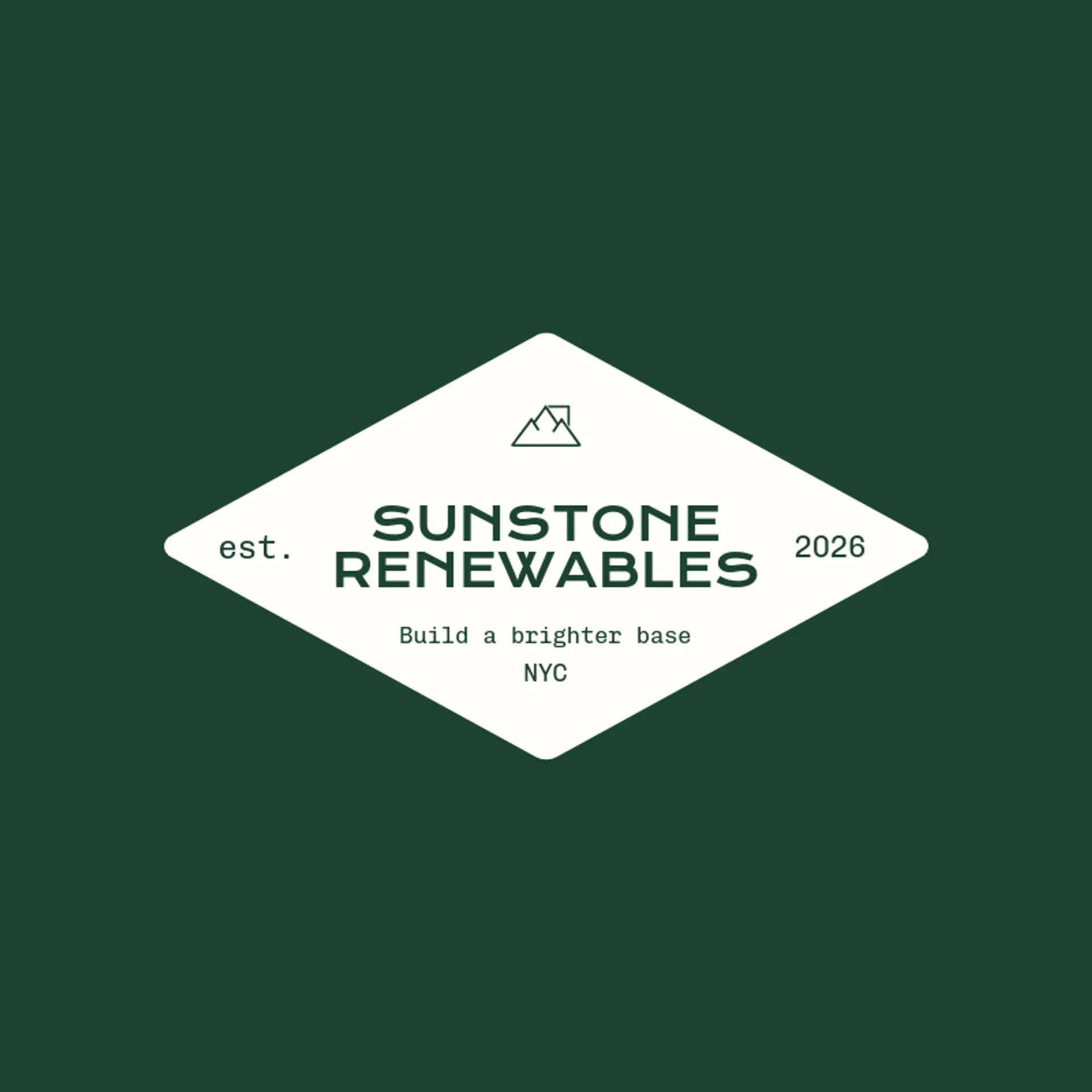 Sunstone Renewables logo for solar