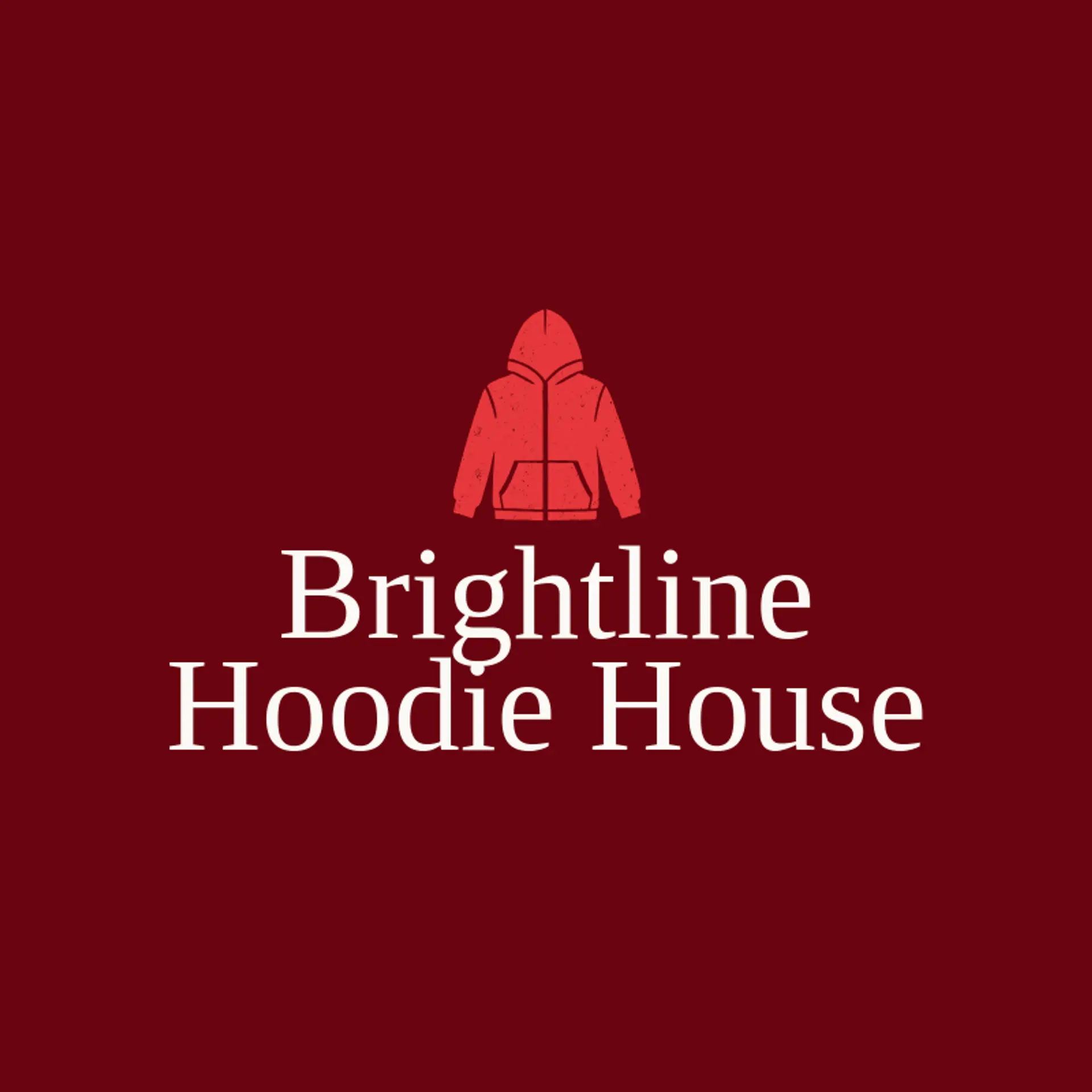 Brightline Hoodie House logo for hoodie