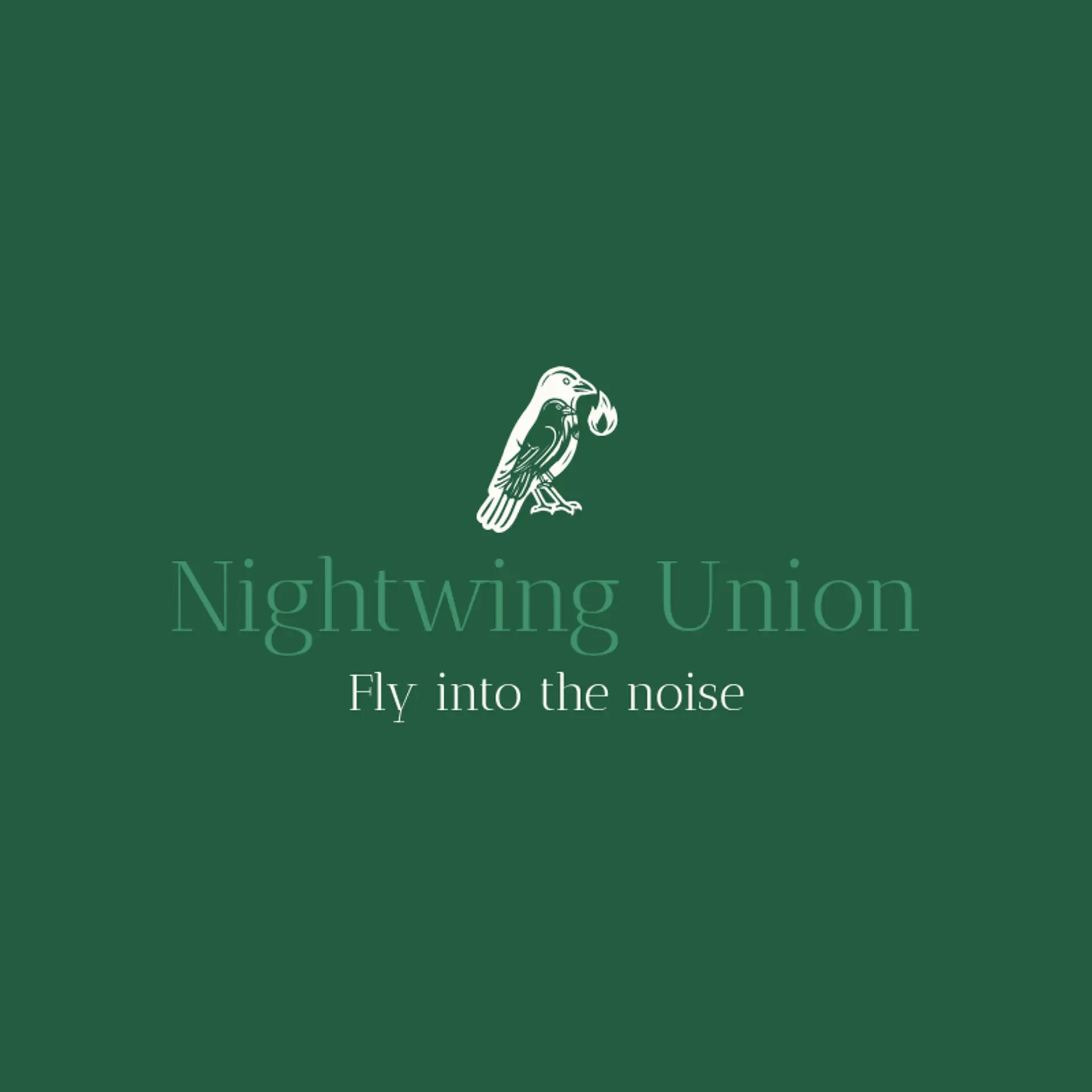 Nightwing Union logo for metal band