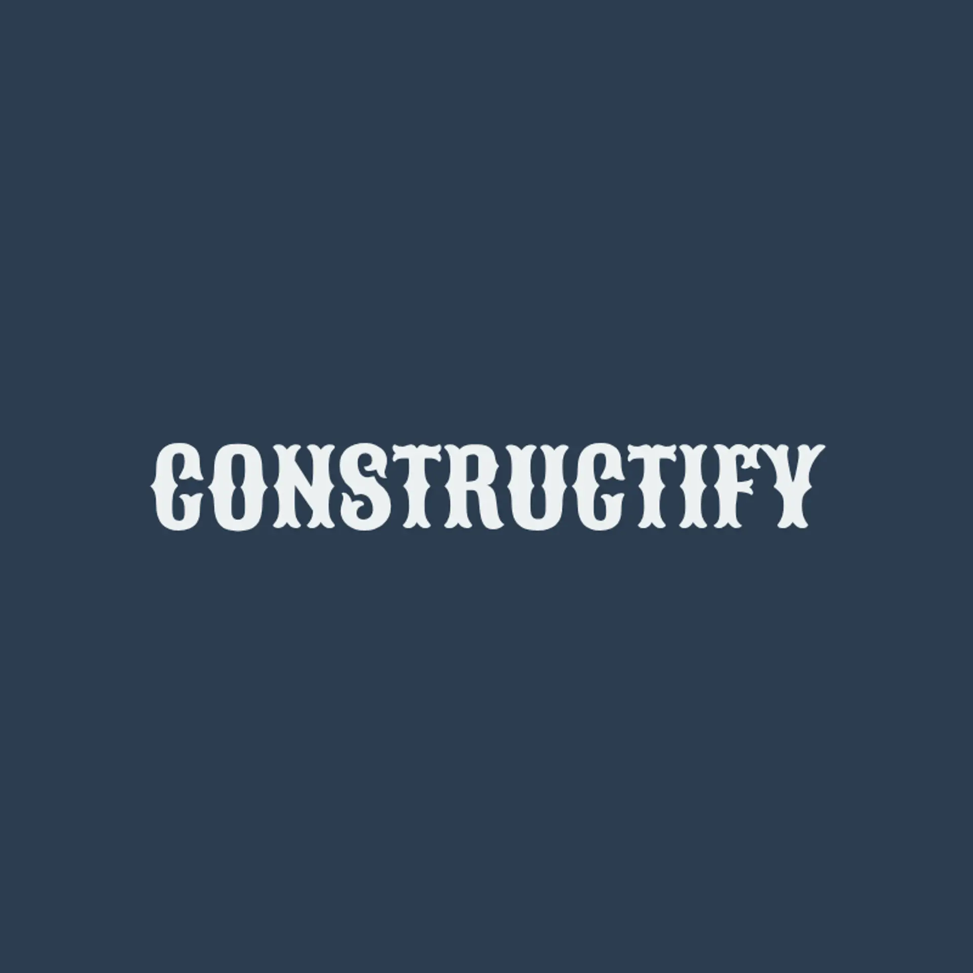 Constructify logo for construction business
