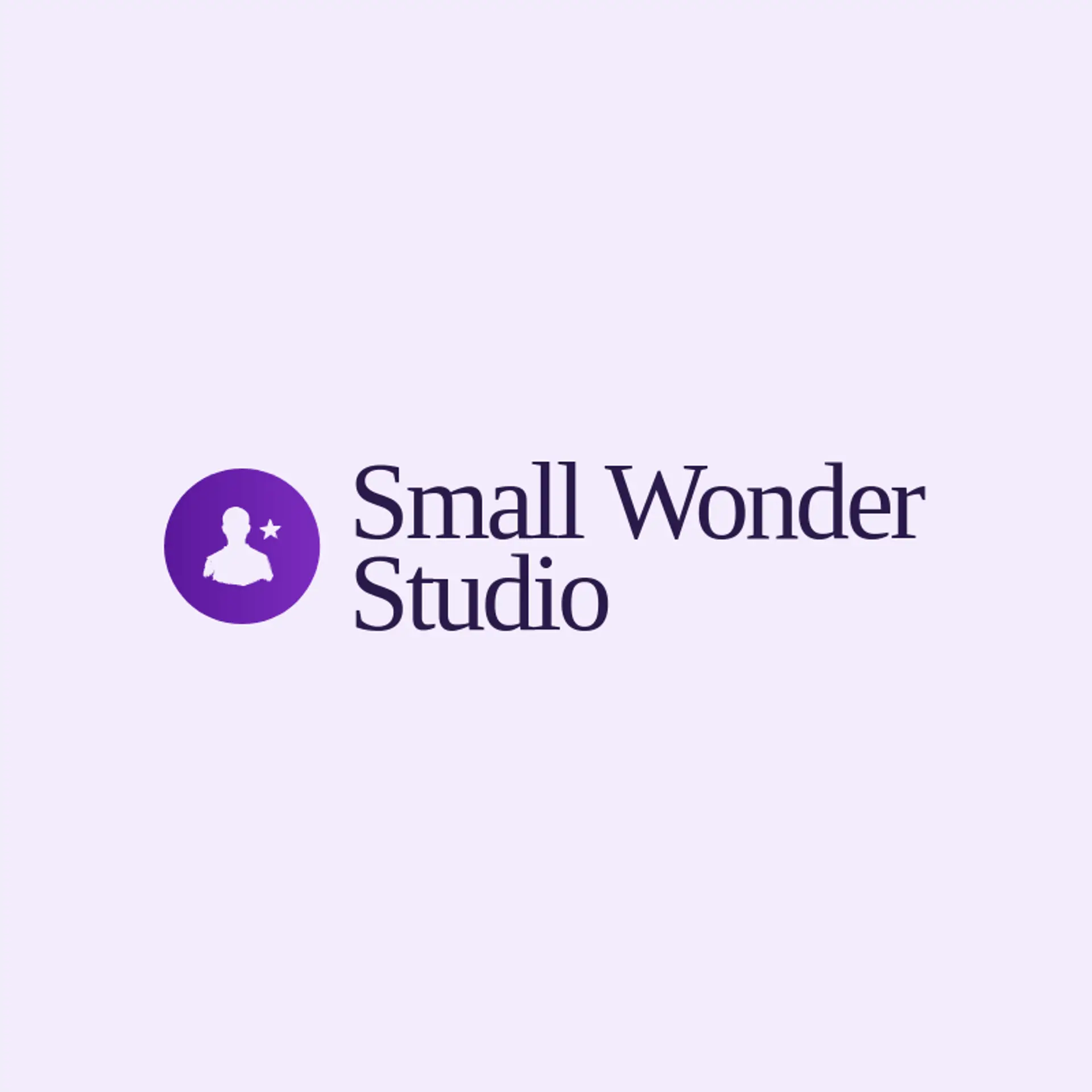 Small Wonder Studio logo for freelancer