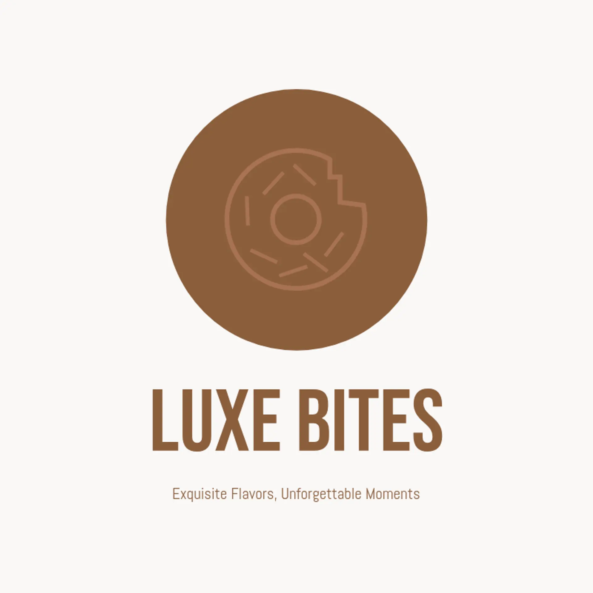 Luxe Bites logo for fine dining restaurant