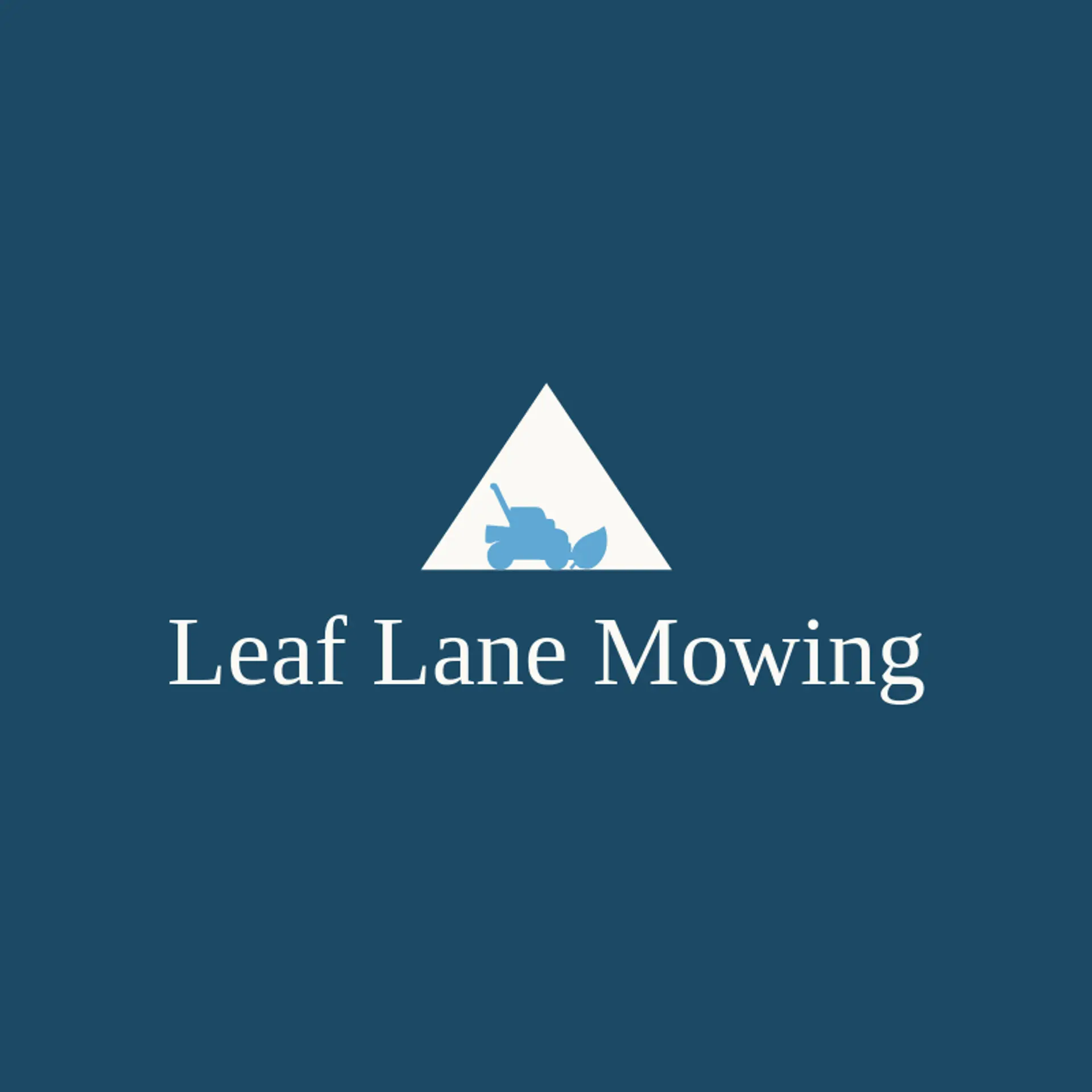 Leaf Lane Mowing logo for lawn mower