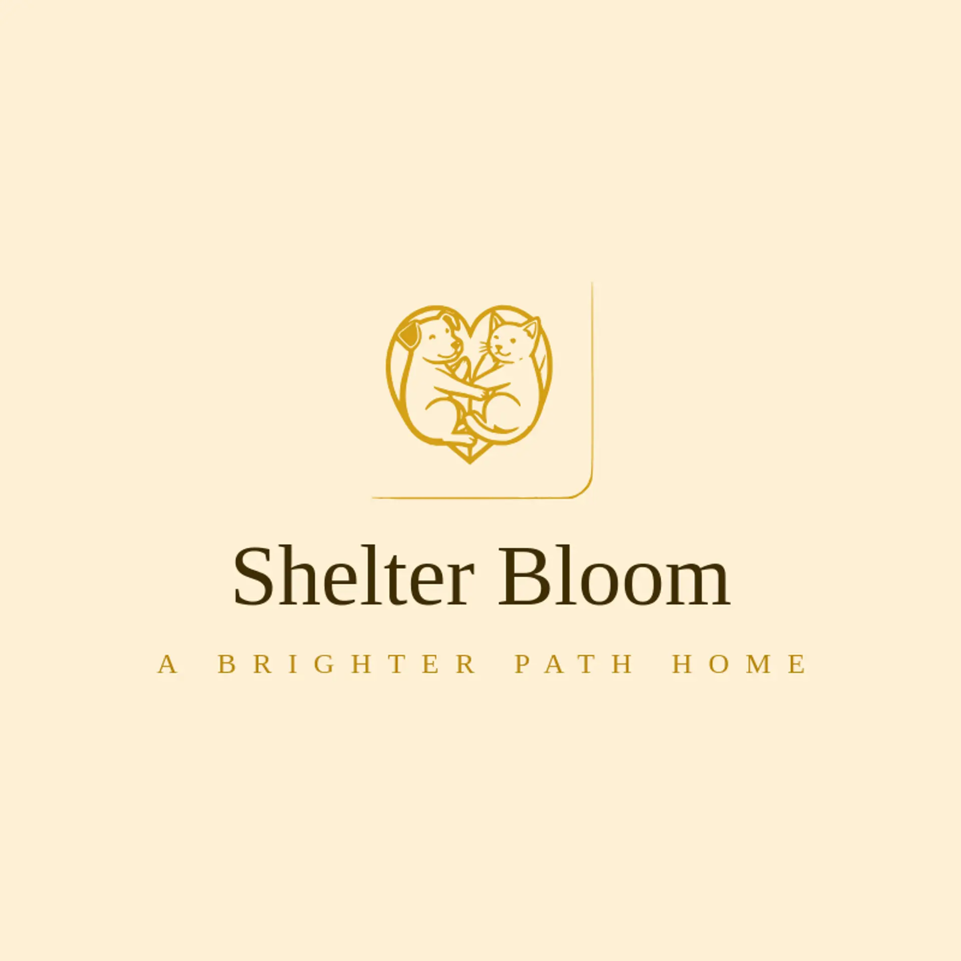 Shelter Bloom logo for animal shelter