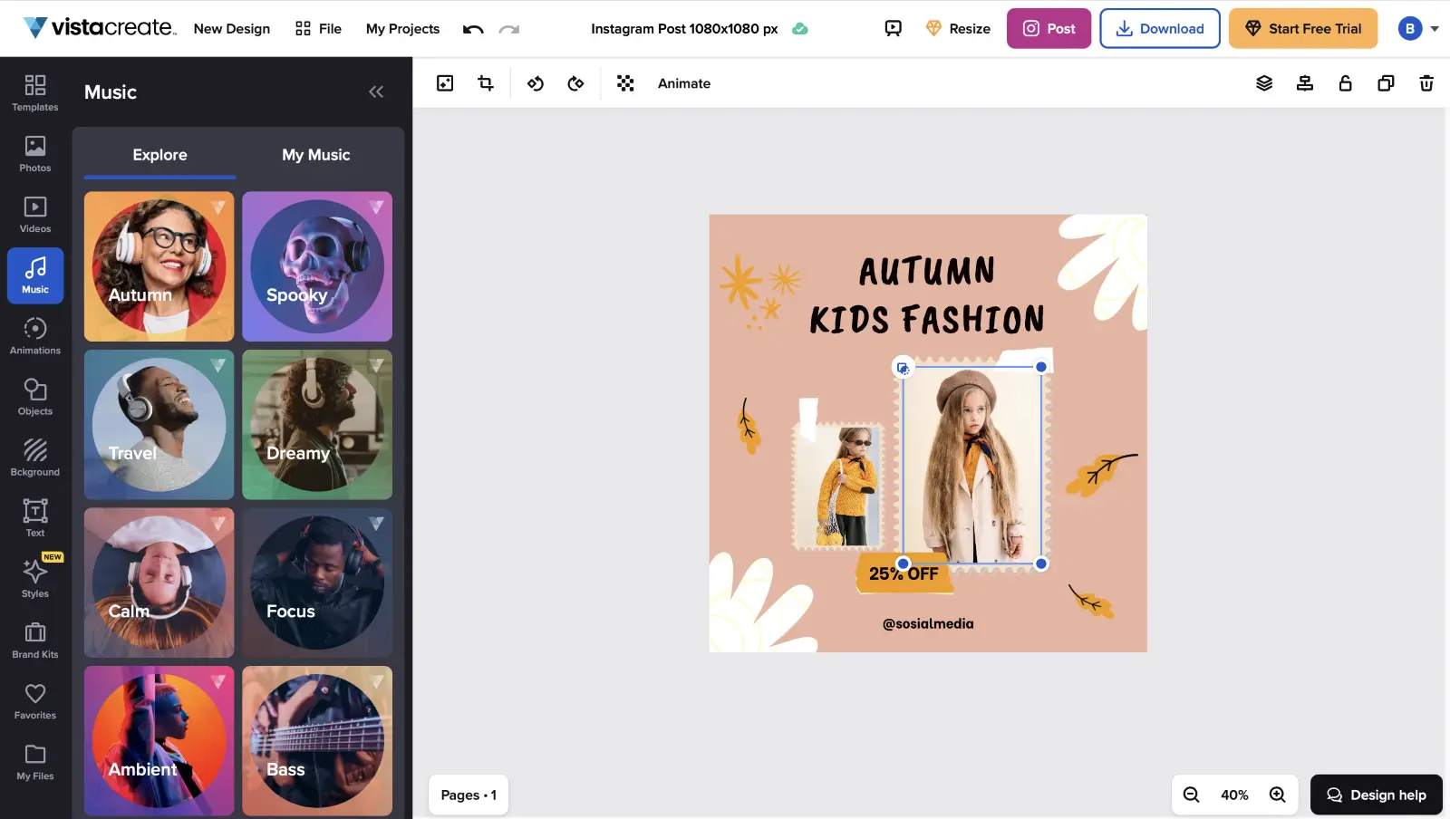 Vistacreate designs